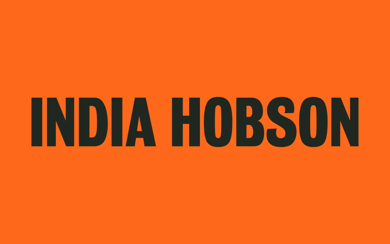 India Hobson — Branding