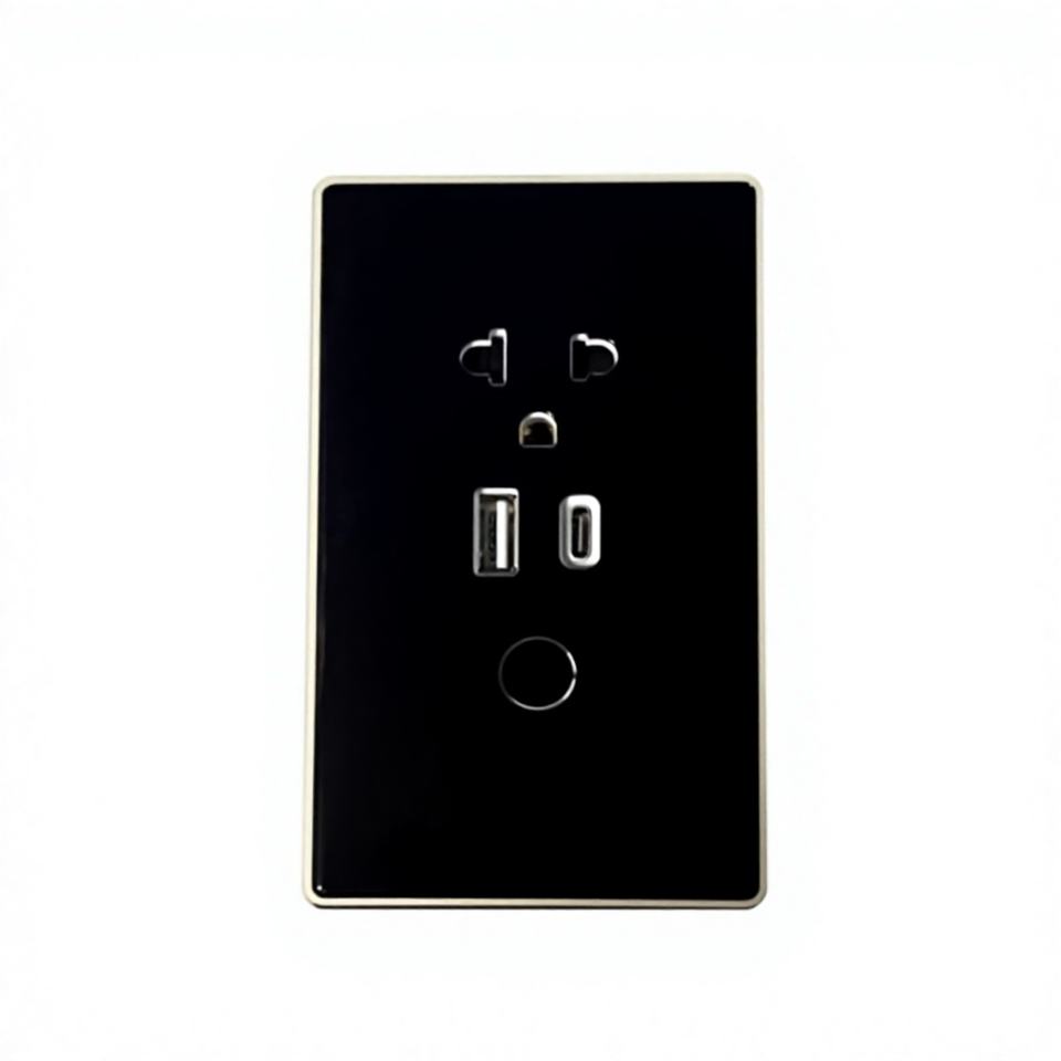 Export-only Us-standard Tempered Glass Smart Switches Sockets Tuya-enabled Wi-fi Switches With App Control Alexa Compatibility - Image 1