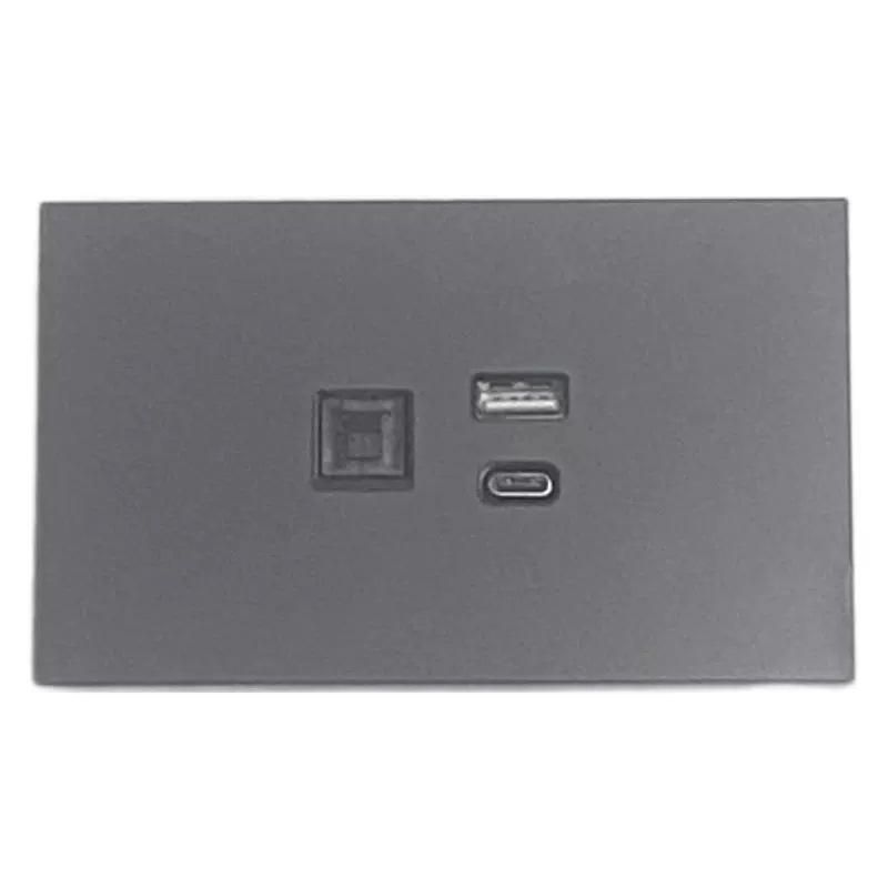 Export-only Us Market Smart Socket Tuya-enabled Wifi Individual Outlet Control Usb Port 10a Compatible Mobile App Tempered Glass - Image 1