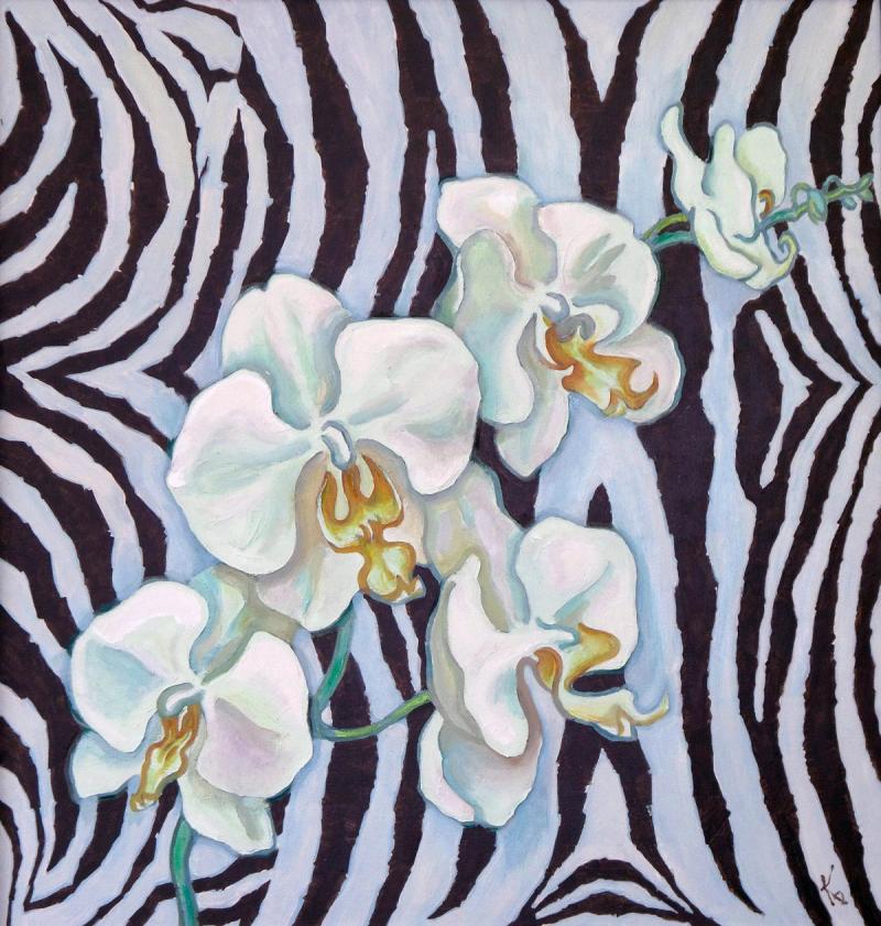 White orchids