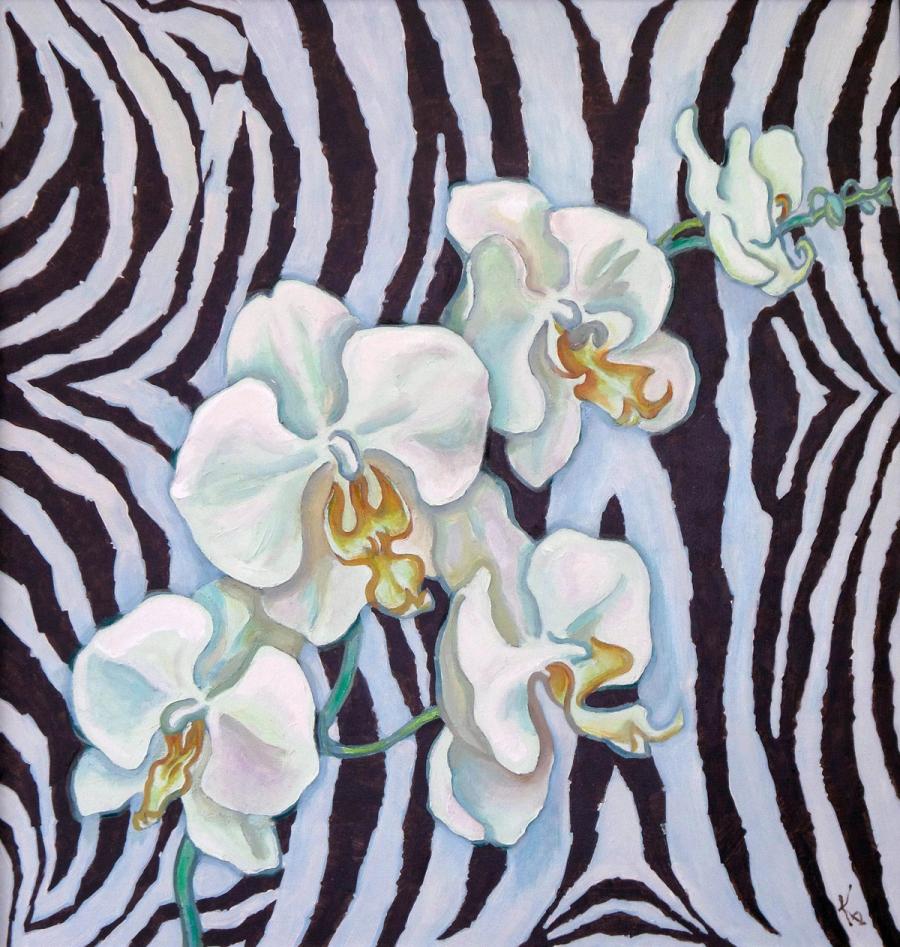 White orchids