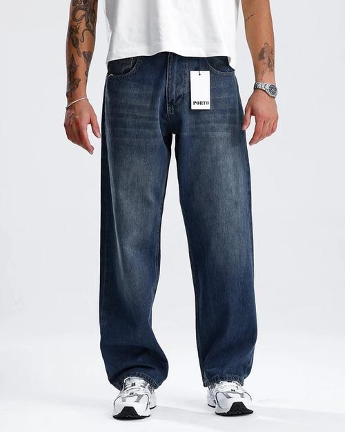 Porto straight jeans dark blue