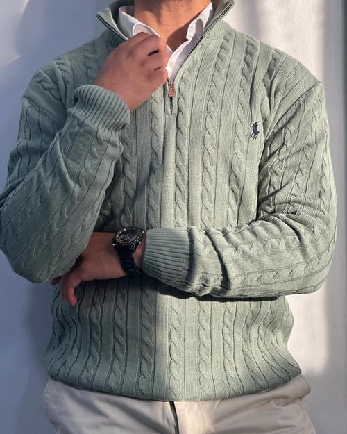 Polo Ralph Lauren half zip sweater Green