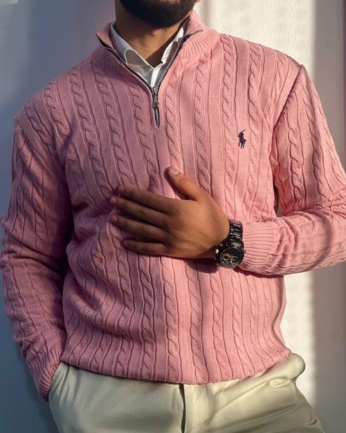 Polo Ralph Lauren half zip sweater pink