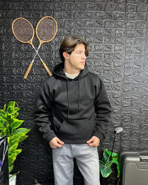 Bershka hoodie Black