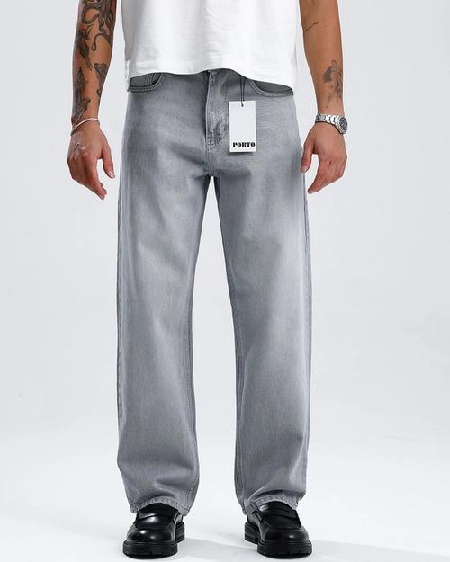 Porto Straight jeans gray