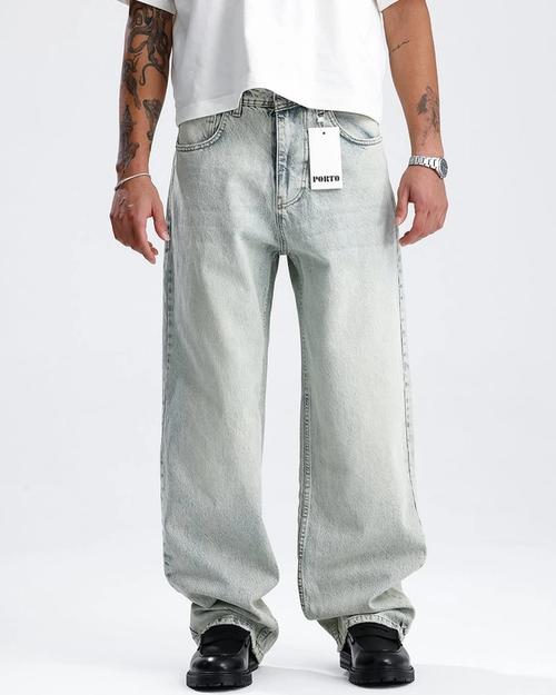 Porto Baggy jeans white