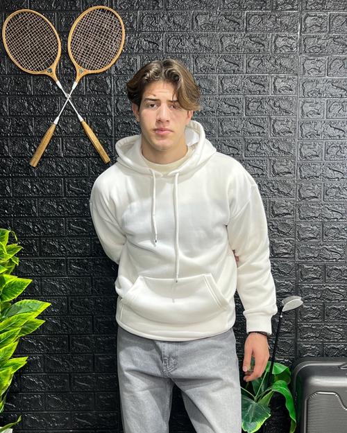 Bershka hoodie white