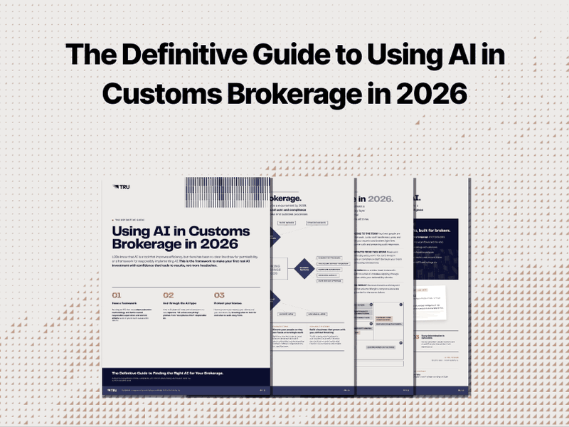 AI in Customs Brokerage
