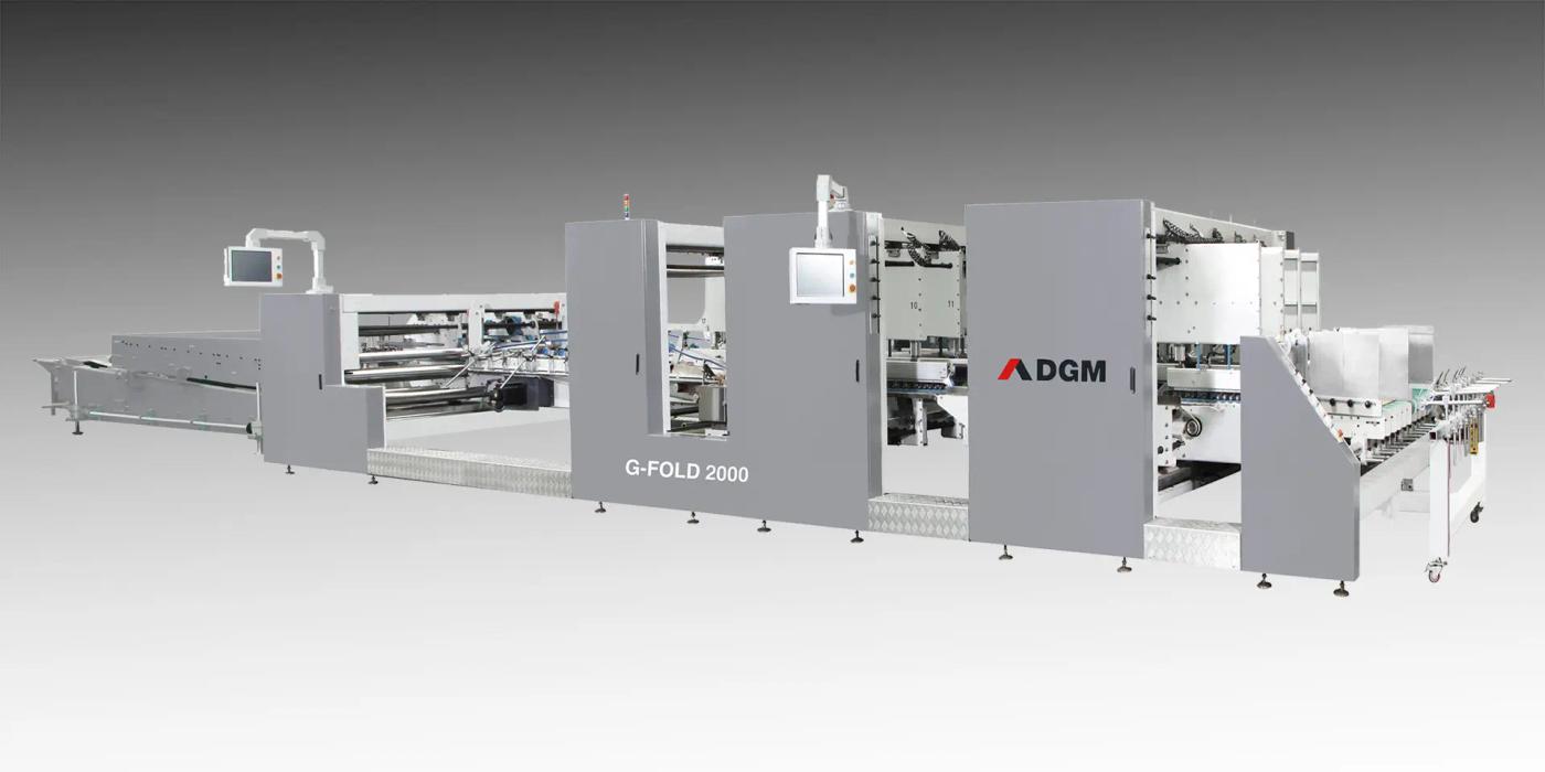DGM G 2000 AC AUTOMATISCHE WELLPAPPEN-FALTSCHACHTEL-KLEBEMASCHINE