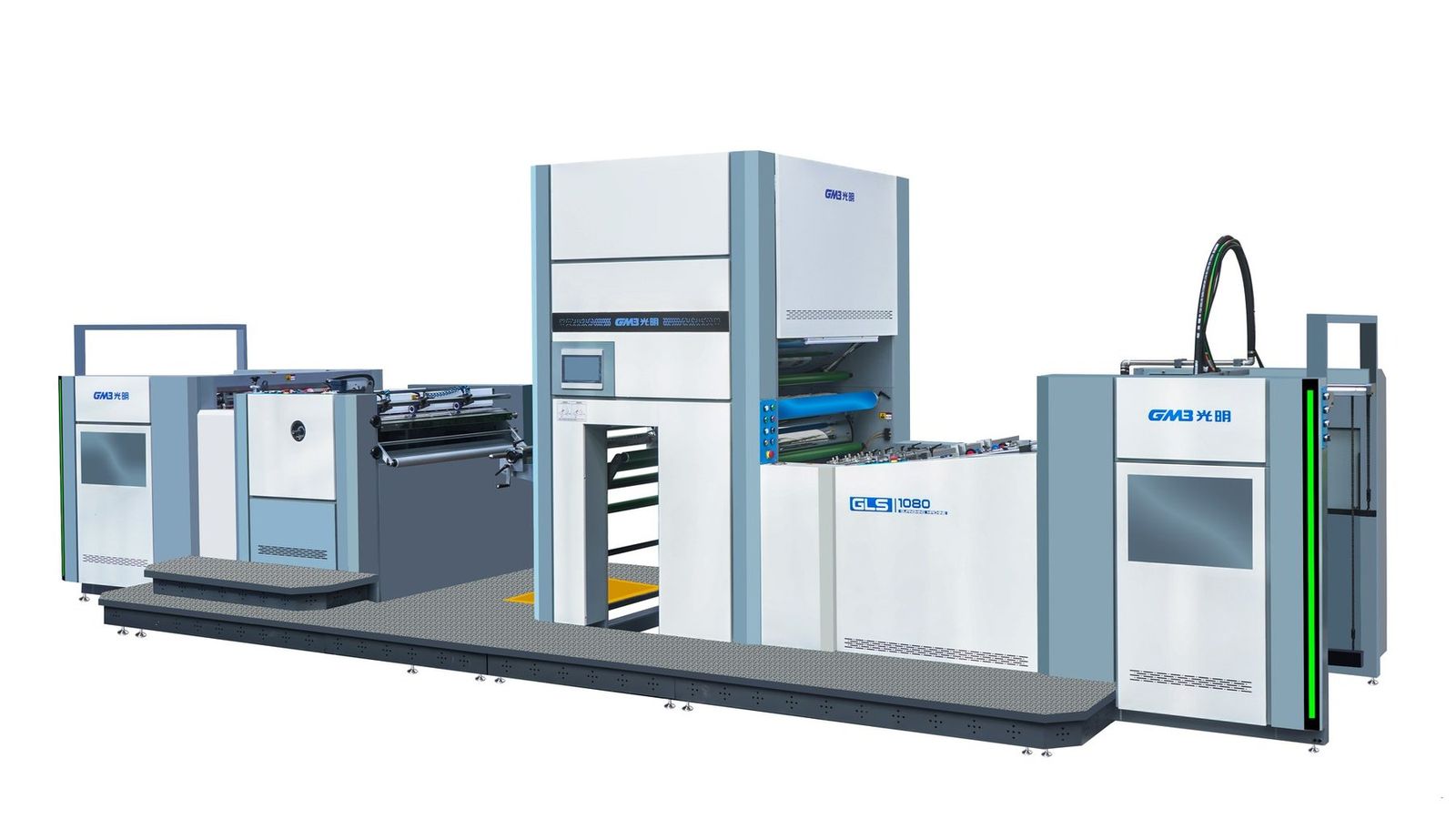 GMB GL-1080+Y4D+L fully automatic film laminating machine with embossing unit
