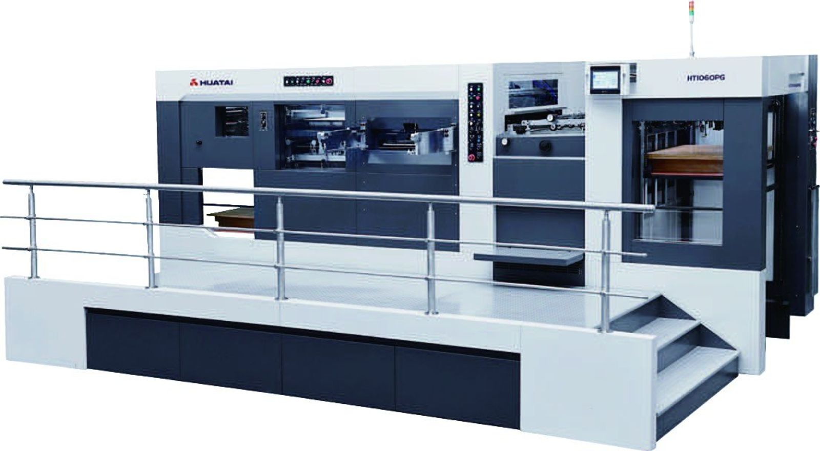 Huatai HT1060PG sıyırmalı üst segment kutu kesim makinesi