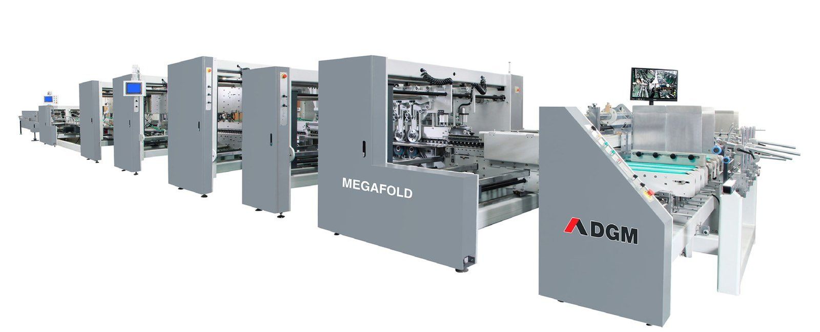 DGM Megafold oluklu mukavva katlama yapıştırma makinesi
