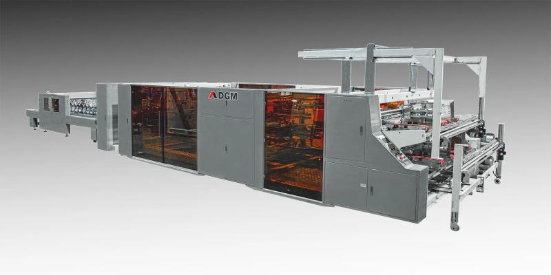 DGM DGM T-FOLD STITCHER 3000 ÇİFT BESLEMELİ İKİ PARÇALI KATLAMA-YAPIŞTIRMA MAKİNESİ