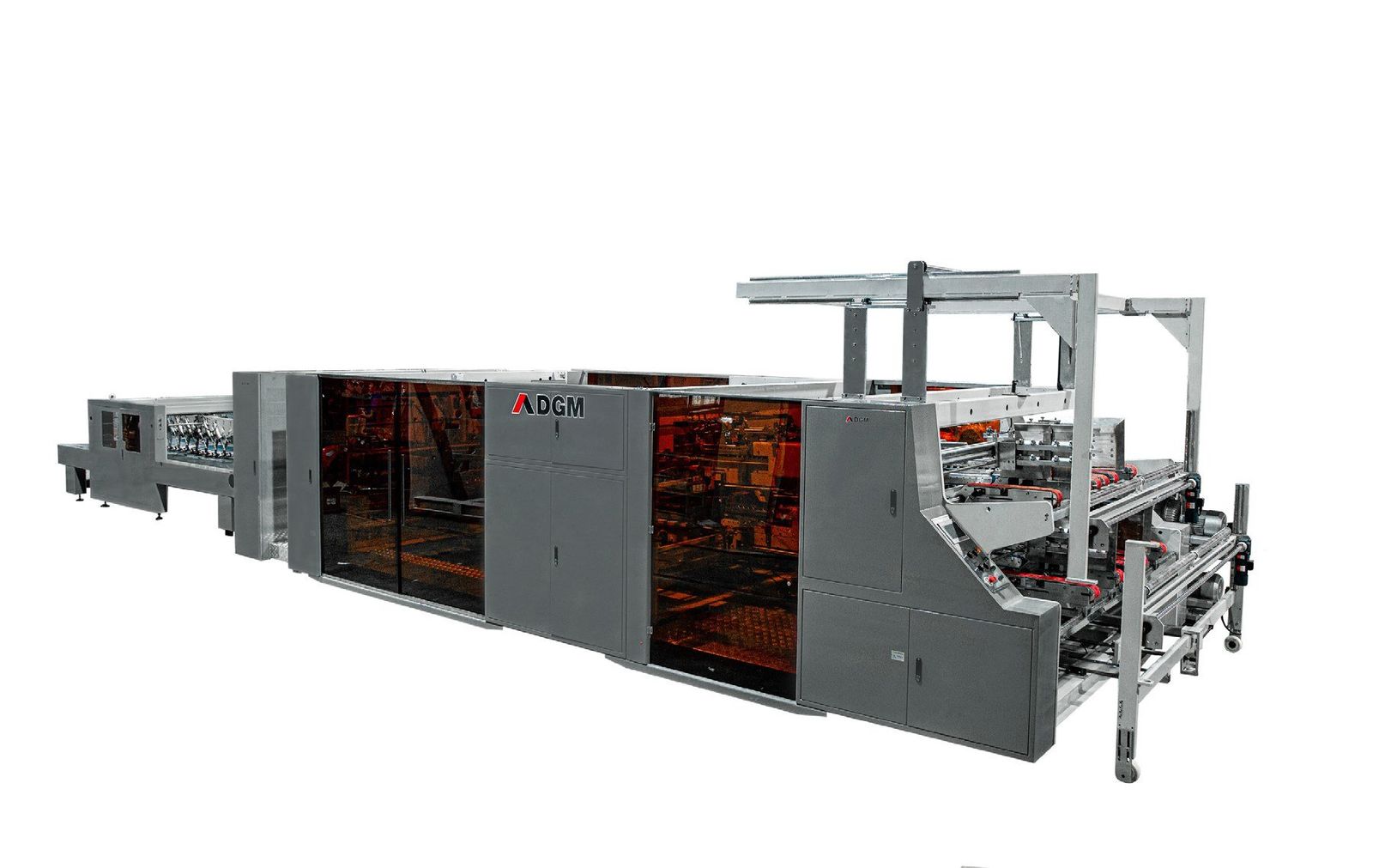 DGM T-Folder 2000 çift beslemeli iki parçalı kutu katlama yapıştırma makinesi