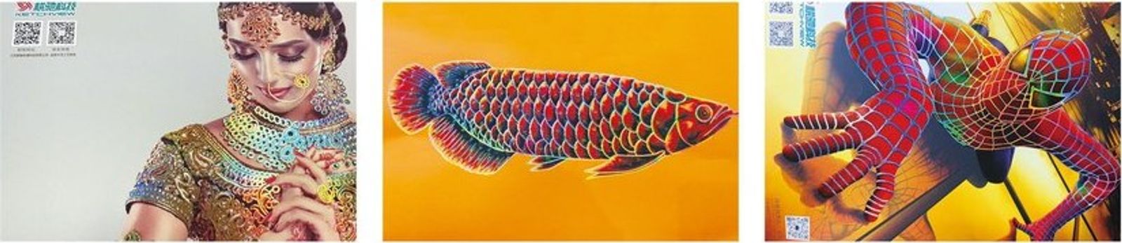 Serigrafi soğuk varak yaldız ve hologram baskı örnekleri