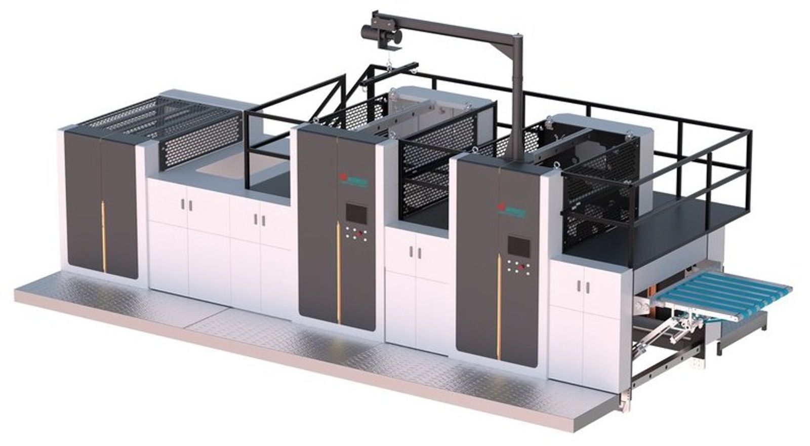 Ketchview GUVY-106 otomatik serigrafi lokal UV, soğuk varak yaldız ve hologram hattı