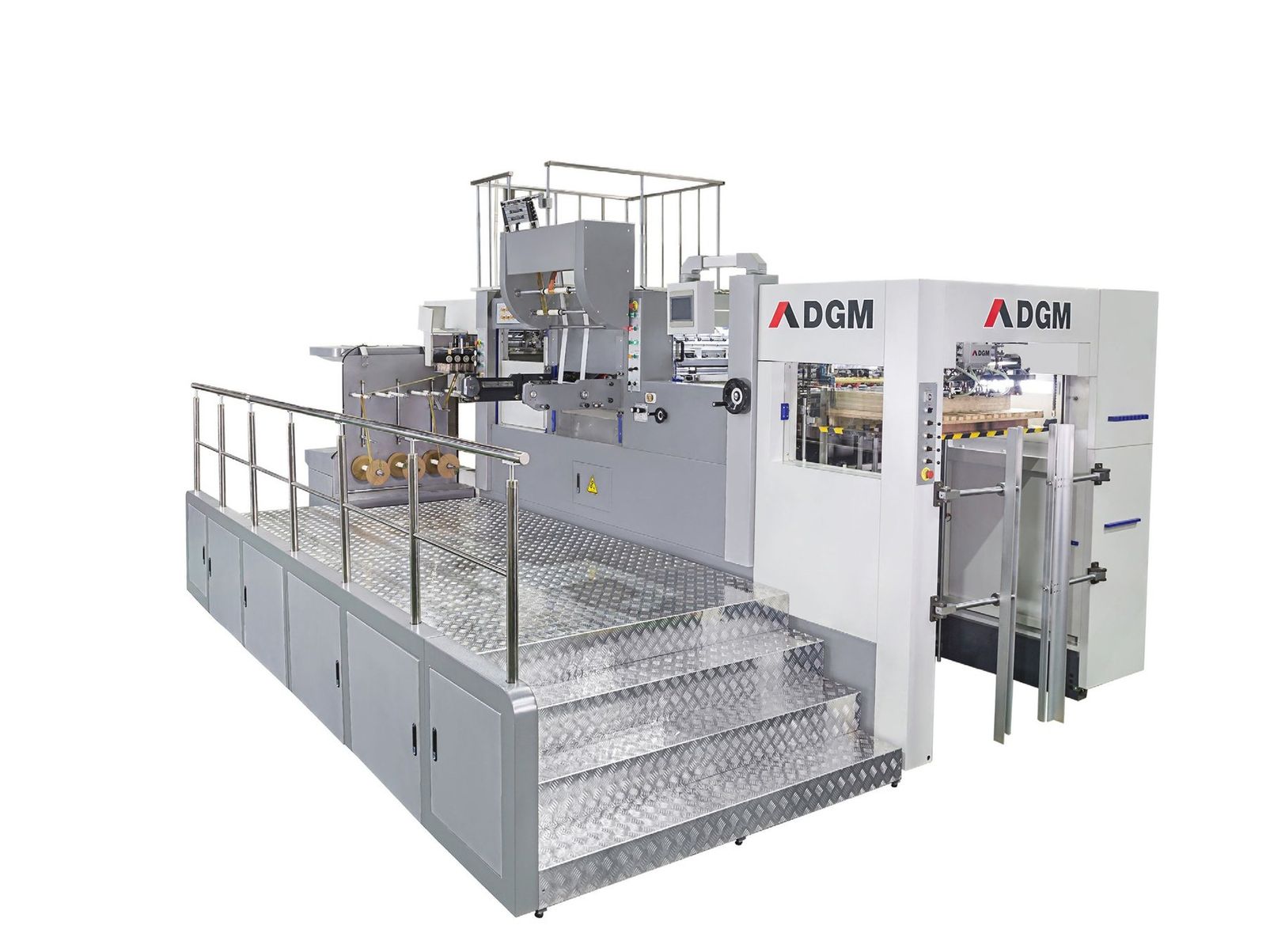 DGM Technofoil 1050 sıcak varak yaldızlı otomatik kutu kesim makinesi