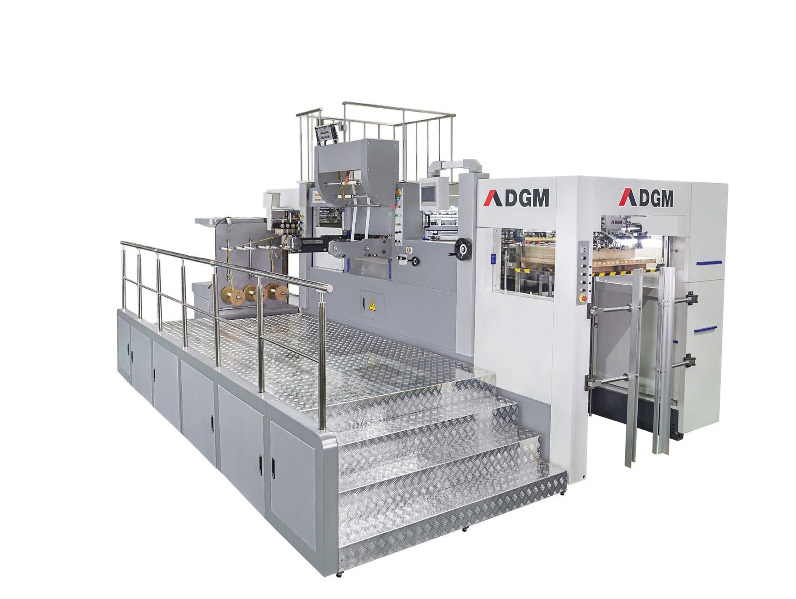 DGM Technofoil 1050 sıcak varak yaldızlı otomatik kutu kesim makinesi