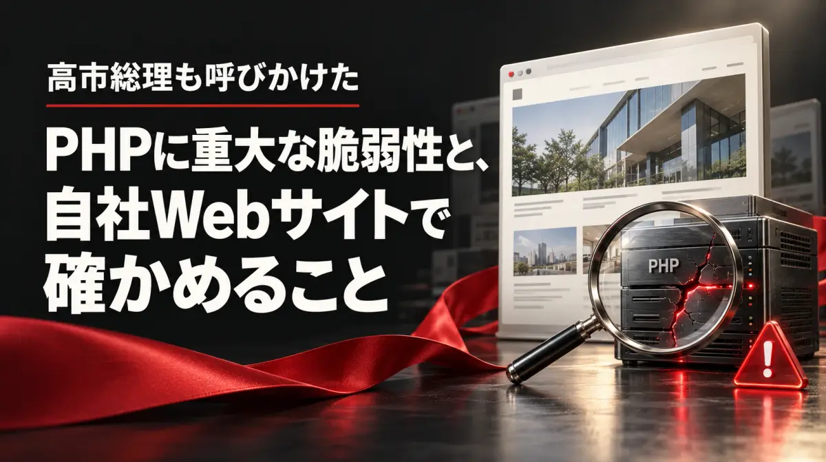 高市総理も呼びかけたPHPに重大な脆弱性と、自社Webサイトで確かめること