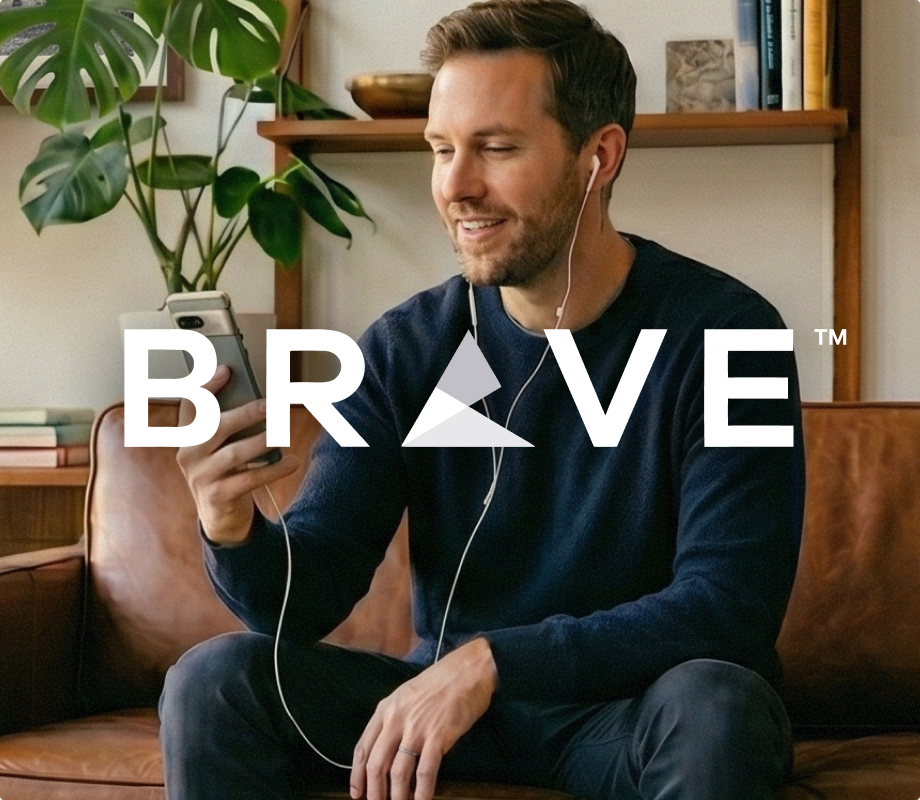 A man on a video call sitting in a leather couch using his smartphone with earphones, overlaid with the white 'BRAVE' logo.​​​​‌﻿‍﻿​‍​‍‌‍﻿﻿‌﻿​‍‌‍‍‌‌‍‌﻿‌‍‍‌‌‍﻿‍​‍​‍​﻿‍‍​‍​‍‌﻿​﻿‌‍​‌‌‍﻿‍‌‍‍‌‌﻿‌​‌﻿‍‌​‍﻿‍‌‍‍‌‌‍﻿﻿​‍​‍​‍﻿​​‍​‍‌‍‍​‌﻿​‍‌‍‌‌‌‍‌‍​‍​‍​﻿‍‍​‍​‍‌‍‍​‌﻿‌​‌﻿‌​‌﻿​​​﻿‍‍​‍﻿﻿​‍﻿﻿‌‍﻿​‌‍﻿﻿‌‍​﻿‌‍​‌‌‍﻿​‌‍‍​‌‍﻿﻿‌﻿​﻿‌﻿‌​​﻿‍‍​﻿​﻿​﻿​﻿​﻿​﻿​﻿​﻿​‍﻿﻿‌‍‍‌‌‍﻿‍‌﻿‌​‌‍‌‌‌‍﻿‍‌﻿‌​​‍﻿﻿‌‍‌‌‌‍‌​‌‍‍‌‌﻿‌​​‍﻿﻿‌‍﻿‌‌‍﻿﻿‌‍‌​‌‍‌‌​﻿﻿‌‌﻿​​‌﻿​‍‌‍‌‌‌﻿​﻿‌‍‌‌‌‍﻿‍‌﻿‌​‌‍​‌‌﻿‌​‌‍‍‌‌‍﻿﻿‌‍﻿‍​﻿‍﻿‌‍‍‌‌‍‌​​﻿﻿‌​﻿‍‌​﻿​‍​﻿‍‌‌‍‌‌​﻿​﻿​﻿‌‌​﻿​‍‌‍​‌​‍﻿‌​﻿‍‌​﻿‍‌​﻿​﻿​﻿‌﻿​‍﻿‌​﻿‌​​﻿​‌​﻿​​​﻿‌‍​‍﻿‌​﻿‍​​﻿​﻿​﻿​﻿‌‍​‌​‍﻿‌​﻿​​‌‍​‌​﻿​‌​﻿‍​​﻿‌﻿‌‍‌‍​﻿​﻿​﻿​‍​﻿‌‌​﻿​​​﻿‌​‌‍‌‍​﻿‍﻿‌﻿‌​‌﻿‍‌‌﻿​​‌‍‌‌​﻿﻿‌‌‍​﻿‌‍​‌‌﻿​﻿‌‍‌‌‌‌​﻿‌﻿‌​‌﻿‌‌‌‍‌​‌﻿‍‌​﻿‍﻿‌﻿​​‌‍​‌‌﻿‌​‌‍‍​​﻿﻿‌‌‍‍​‌‍‌‌‌﻿​‍‌‍﻿﻿‌​‍‌‌‍﻿‌‌‍​‌‌‍‌﻿‌‍‌‌​‍﻿‍‌‍​‌‌‍﻿​‌﻿‌​‌‌‌​‌‍‌‌‌﻿‍​‌﻿‌​​﻿﻿﻿‌‍​‍‌‍​‌‌﻿​﻿‌‍‌‌‌‌‌‌‌﻿​‍‌‍﻿​​﻿﻿‌‌‍‍​‌﻿‌​‌﻿‌​‌﻿​​​‍‌‌​﻿​﻿‌​​‌​‍‌‌​﻿​‍‌​‌‍​‍‌‌​﻿​‍‌​‌‍‌‍﻿​‌‍﻿﻿‌‍​﻿‌‍​‌‌‍﻿​‌‍‍​‌‍﻿﻿‌﻿​﻿‌﻿‌​​‍‌‌​﻿​﻿‌​​‌​﻿​﻿​﻿​﻿​﻿​﻿​﻿​﻿​‍‌‍‌‍‍‌‌‍‌​​﻿﻿‌​﻿‍‌​﻿​‍​﻿‍‌‌‍‌‌​﻿​﻿​﻿‌‌​﻿​‍‌‍​‌​‍﻿‌​﻿‍‌​﻿‍‌​﻿​﻿​﻿‌﻿​‍﻿‌​﻿‌​​﻿​‌​﻿​​​﻿‌‍​‍﻿‌​﻿‍​​﻿​﻿​﻿​﻿‌‍​‌​‍﻿‌​﻿​​‌‍​‌​﻿​‌​﻿‍​​﻿‌﻿‌‍‌‍​﻿​﻿​﻿​‍​﻿‌‌​﻿​​​﻿‌​‌‍‌‍​‍‌‍‌﻿‌​‌﻿‍‌‌﻿​​‌‍‌‌​﻿﻿‌‌‍​﻿‌‍​‌‌﻿​﻿‌‍‌‌‌‌​﻿‌﻿‌​‌﻿‌‌‌‍‌​‌﻿‍‌​‍‌‍‌﻿​​‌‍​‌‌﻿‌​‌‍‍​​﻿﻿‌‌‍‍​‌‍‌‌‌﻿​‍‌‍﻿﻿‌​‍‌‌‍﻿‌‌‍​‌‌‍‌﻿‌‍‌‌​‍﻿‍‌‍​‌‌‍﻿​‌﻿‌​‌‌‌​‌‍‌‌‌﻿‍​‌﻿‌​​‍‌‍‌﻿​​‌‍‌‌‌﻿​‍‌﻿​﻿‌﻿​​‌‍‌‌‌‍​﻿‌﻿‌​‌‍‍‌‌﻿‌‍‌‍‌‌​﻿﻿‌‌﻿​​‌﻿‌‌‌‍​‍‌‍﻿​‌‍‍‌‌﻿​﻿‌‍‍​‌‍‌‌‌‍‌​​‍​‍‌﻿﻿‌