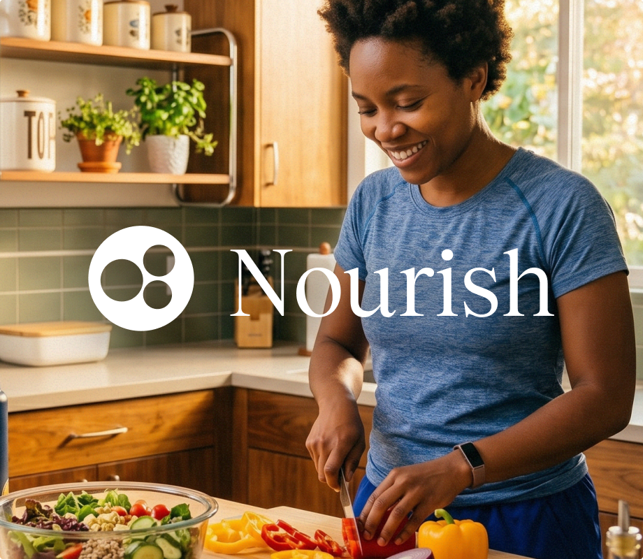 A woman smiling while prepping fresh vegetables in her kitchen, overlaid with the 'Nourish' brand name and logo.​​​​‌﻿‍﻿​‍​‍‌‍﻿﻿‌﻿​‍‌‍‍‌‌‍‌﻿‌‍‍‌‌‍﻿‍​‍​‍​﻿‍‍​‍​‍‌﻿​﻿‌‍​‌‌‍﻿‍‌‍‍‌‌﻿‌​‌﻿‍‌​‍﻿‍‌‍‍‌‌‍﻿﻿​‍​‍​‍﻿​​‍​‍‌‍‍​‌﻿​‍‌‍‌‌‌‍‌‍​‍​‍​﻿‍‍​‍​‍‌‍‍​‌﻿‌​‌﻿‌​‌﻿​​​﻿‍‍​‍﻿﻿​‍﻿﻿‌‍﻿​‌‍﻿﻿‌‍​﻿‌‍​‌‌‍﻿​‌‍‍​‌‍﻿﻿‌﻿​﻿‌﻿‌​​﻿‍‍​﻿​﻿​﻿​﻿​﻿​﻿​﻿​﻿​‍﻿﻿‌‍‍‌‌‍﻿‍‌﻿‌​‌‍‌‌‌‍﻿‍‌﻿‌​​‍﻿﻿‌‍‌‌‌‍‌​‌‍‍‌‌﻿‌​​‍﻿﻿‌‍﻿‌‌‍﻿﻿‌‍‌​‌‍‌‌​﻿﻿‌‌﻿​​‌﻿​‍‌‍‌‌‌﻿​﻿‌‍‌‌‌‍﻿‍‌﻿‌​‌‍​‌‌﻿‌​‌‍‍‌‌‍﻿﻿‌‍﻿‍​﻿‍﻿‌‍‍‌‌‍‌​​﻿﻿‌‌‍​﻿​﻿​‍​﻿​​​﻿‌​​﻿‍​‌‍​‌‌‍​‌​﻿‌‌​‍﻿‌​﻿​‍‌‍​‌​﻿‌‌‌‍​‌​‍﻿‌​﻿‌​​﻿‍‌​﻿‌﻿‌‍​‍​‍﻿‌‌‍​‍‌‍‌​​﻿​﻿​﻿​​​‍﻿‌‌‍​﻿‌‍​﻿​﻿‌﻿​﻿​‍​﻿‌‌‌‍​﻿​﻿​‌‌‍​‌‌‍​‌​﻿‍‌​﻿​‍‌‍​‍​﻿‍﻿‌﻿‌​‌﻿‍‌‌﻿​​‌‍‌‌​﻿﻿‌‌‍​﻿‌‍​‌‌﻿​﻿‌‍‌‌‌‌​﻿‌﻿‌​‌﻿‌‌‌‍‌​‌﻿‍‌​﻿‍﻿‌﻿​​‌‍​‌‌﻿‌​‌‍‍​​﻿﻿‌‌‍‍​‌‍‌‌‌﻿​‍‌‍﻿﻿‌​‍‌‌‍﻿‌‌‍​‌‌‍‌﻿‌‍‌‌​‍﻿‍‌‍​‌‌‍﻿​‌﻿‌​‌‌‌​‌‍‌‌‌﻿‍​‌﻿‌​​﻿﻿﻿‌‍​‍‌‍​‌‌﻿​﻿‌‍‌‌‌‌‌‌‌﻿​‍‌‍﻿​​﻿﻿‌‌‍‍​‌﻿‌​‌﻿‌​‌﻿​​​‍‌‌​﻿​﻿‌​​‌​‍‌‌​﻿​‍‌​‌‍​‍‌‌​﻿​‍‌​‌‍‌‍﻿​‌‍﻿﻿‌‍​﻿‌‍​‌‌‍﻿​‌‍‍​‌‍﻿﻿‌﻿​﻿‌﻿‌​​‍‌‌​﻿​﻿‌​​‌​﻿​﻿​﻿​﻿​﻿​﻿​﻿​﻿​‍‌‍‌‍‍‌‌‍‌​​﻿﻿‌‌‍​﻿​﻿​‍​﻿​​​﻿‌​​﻿‍​‌‍​‌‌‍​‌​﻿‌‌​‍﻿‌​﻿​‍‌‍​‌​﻿‌‌‌‍​‌​‍﻿‌​﻿‌​​﻿‍‌​﻿‌﻿‌‍​‍​‍﻿‌‌‍​‍‌‍‌​​﻿​﻿​﻿​​​‍﻿‌‌‍​﻿‌‍​﻿​﻿‌﻿​﻿​‍​﻿‌‌‌‍​﻿​﻿​‌‌‍​‌‌‍​‌​﻿‍‌​﻿​‍‌‍​‍​‍‌‍‌﻿‌​‌﻿‍‌‌﻿​​‌‍‌‌​﻿﻿‌‌‍​﻿‌‍​‌‌﻿​﻿‌‍‌‌‌‌​﻿‌﻿‌​‌﻿‌‌‌‍‌​‌﻿‍‌​‍‌‍‌﻿​​‌‍​‌‌﻿‌​‌‍‍​​﻿﻿‌‌‍‍​‌‍‌‌‌﻿​‍‌‍﻿﻿‌​‍‌‌‍﻿‌‌‍​‌‌‍‌﻿‌‍‌‌​‍﻿‍‌‍​‌‌‍﻿​‌﻿‌​‌‌‌​‌‍‌‌‌﻿‍​‌﻿‌​​‍‌‍‌﻿​​‌‍‌‌‌﻿​‍‌﻿​﻿‌﻿​​‌‍‌‌‌‍​﻿‌﻿‌​‌‍‍‌‌﻿‌‍‌‍‌‌​﻿﻿‌‌﻿​​‌﻿‌‌‌‍​‍‌‍﻿​‌‍‍‌‌﻿​﻿‌‍‍​‌‍‌‌‌‍‌​​‍​‍‌﻿﻿‌