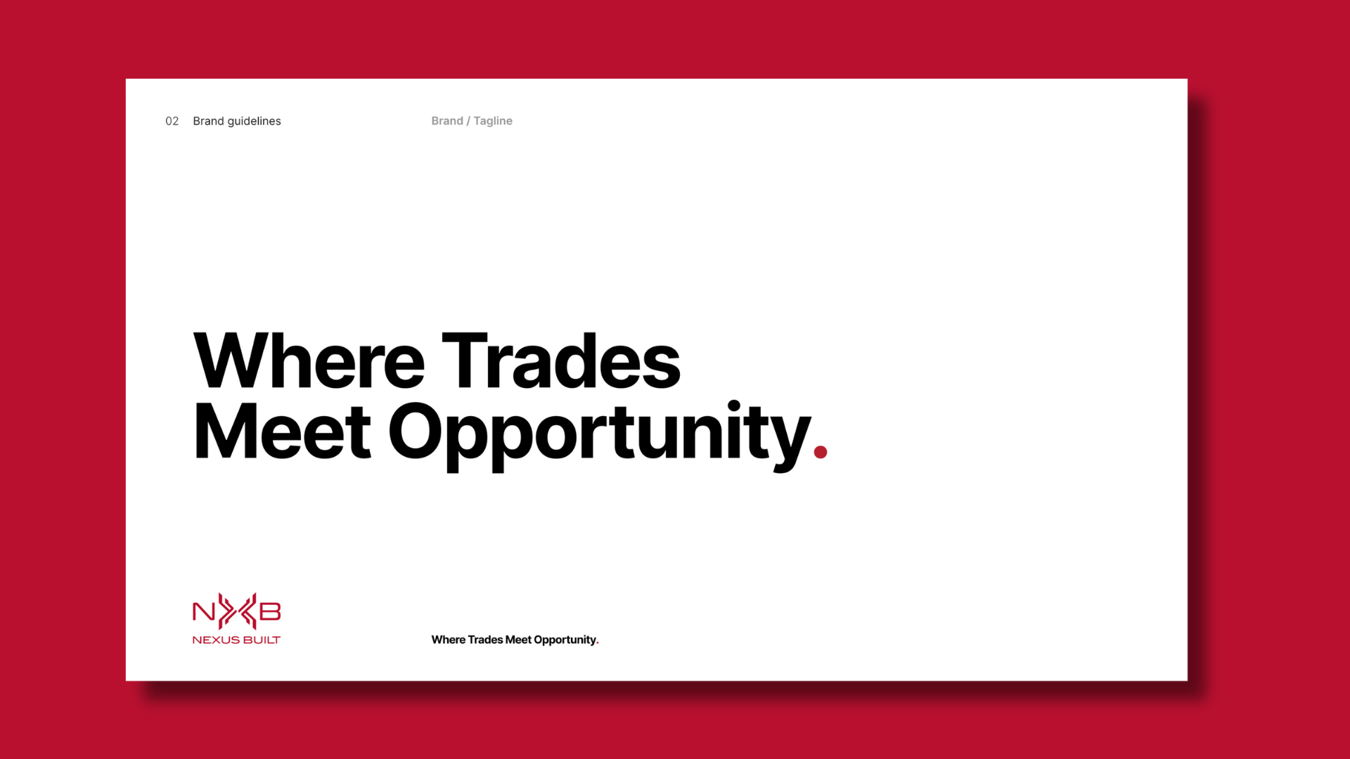 Nexus Built Visual Identity