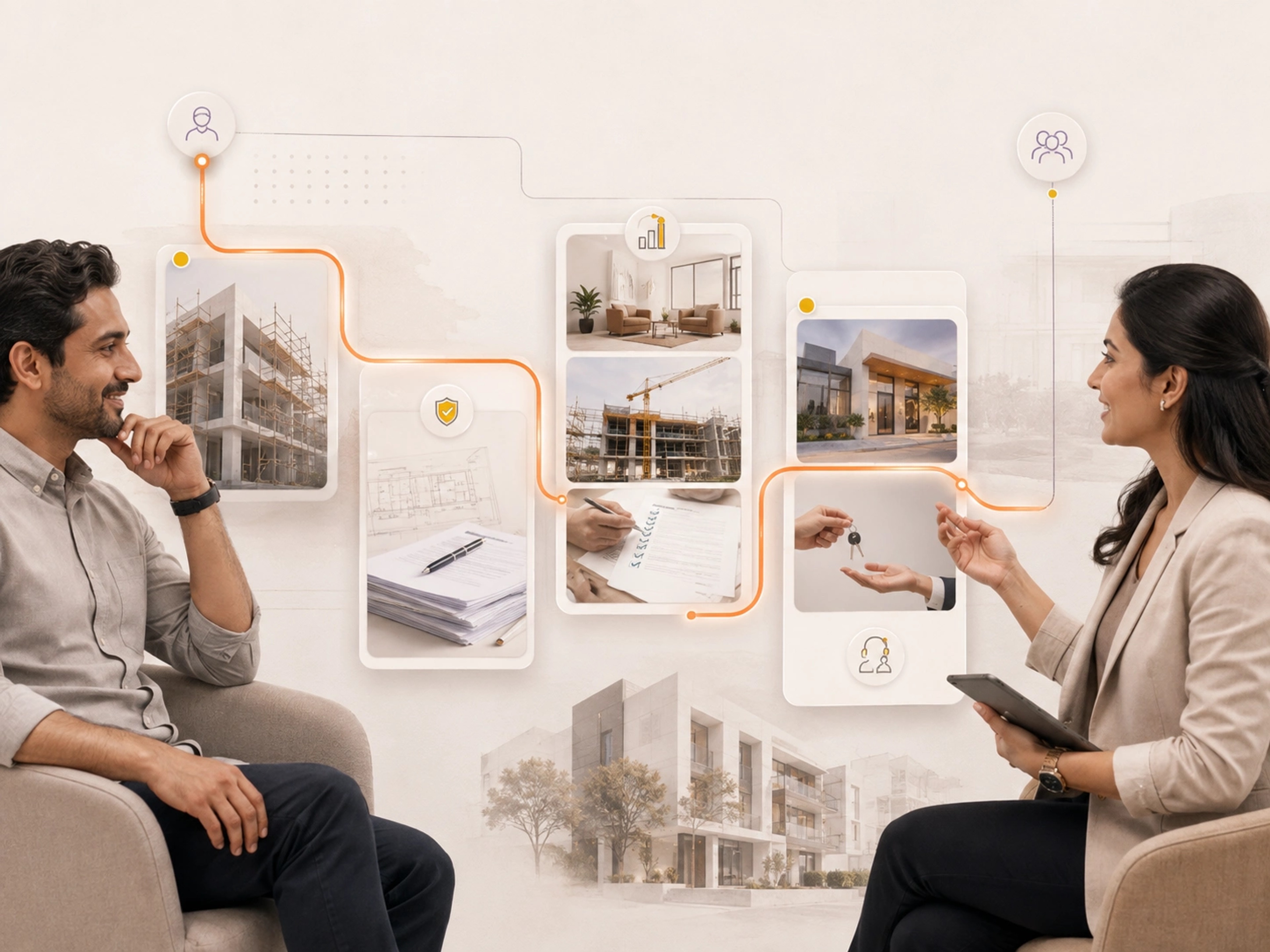 Match Capability to Opportunity visual showing project frameworks, tender documents, site milestones and controlled handoffs | Flashyminds