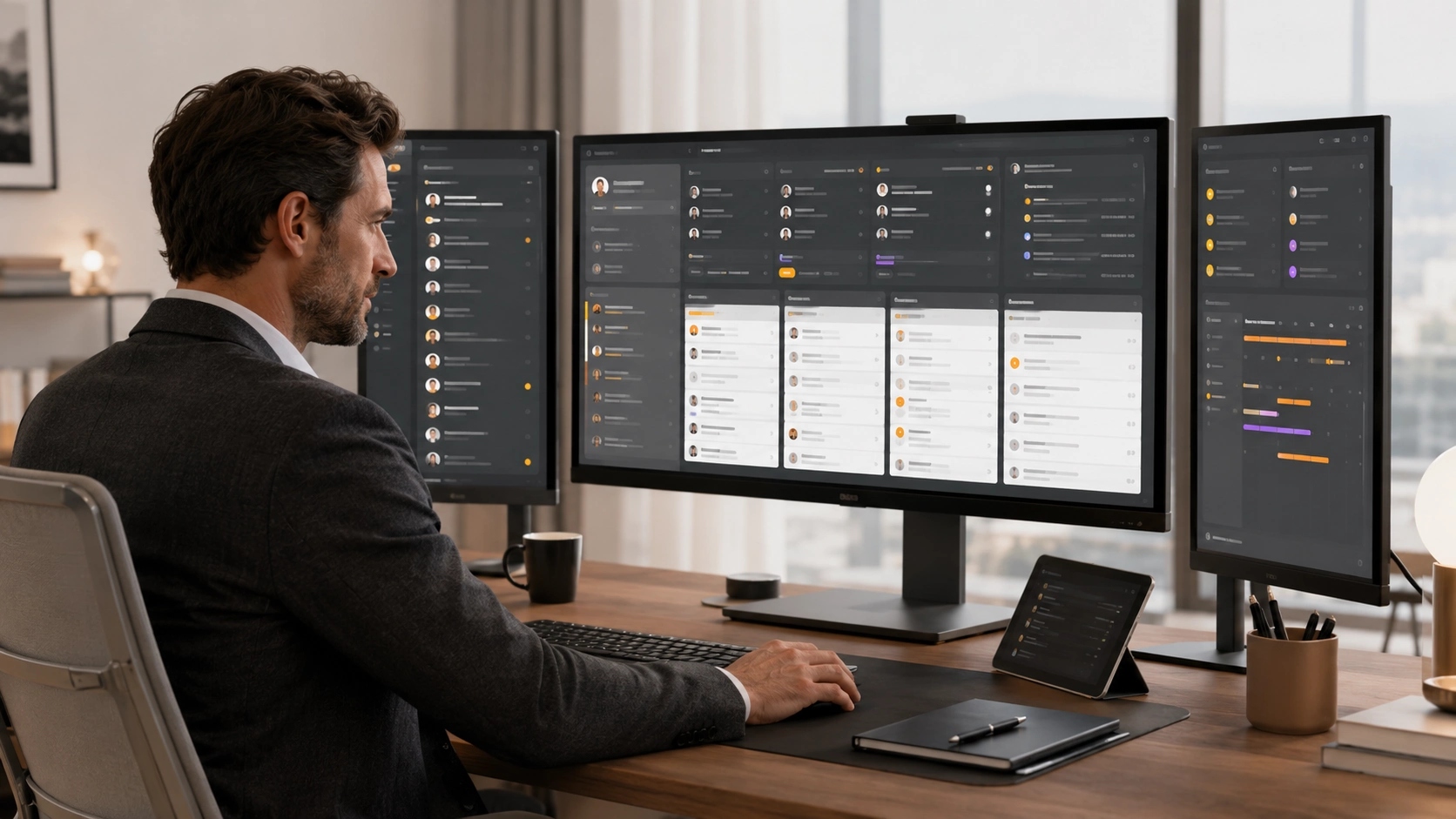 Start With Work and Evidence visual for Lead & CRM Automation showing data, decisions, safeguards and responsible operation |Flashyminds