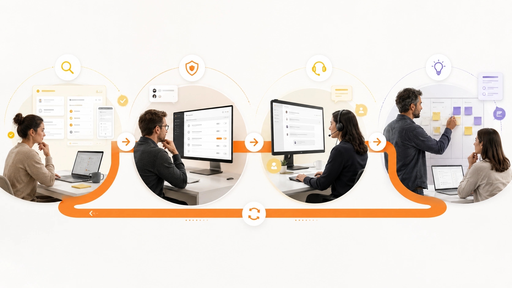 Release an Operable Application visual showing web app release system connecting browser testing, deployment, monitoring, recovery and support| Flashyminds