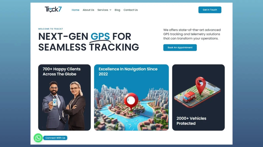 Track7GPS Website by Flashyminds
