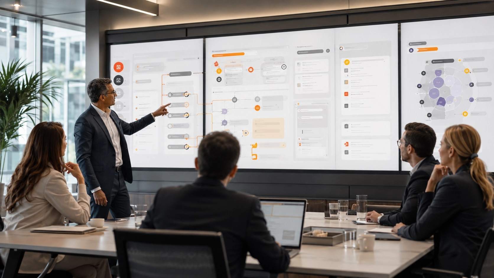 Start With Work and Evidence visual for Data Analytics showing data, decisions, safeguards and responsible operation |Flashyminds