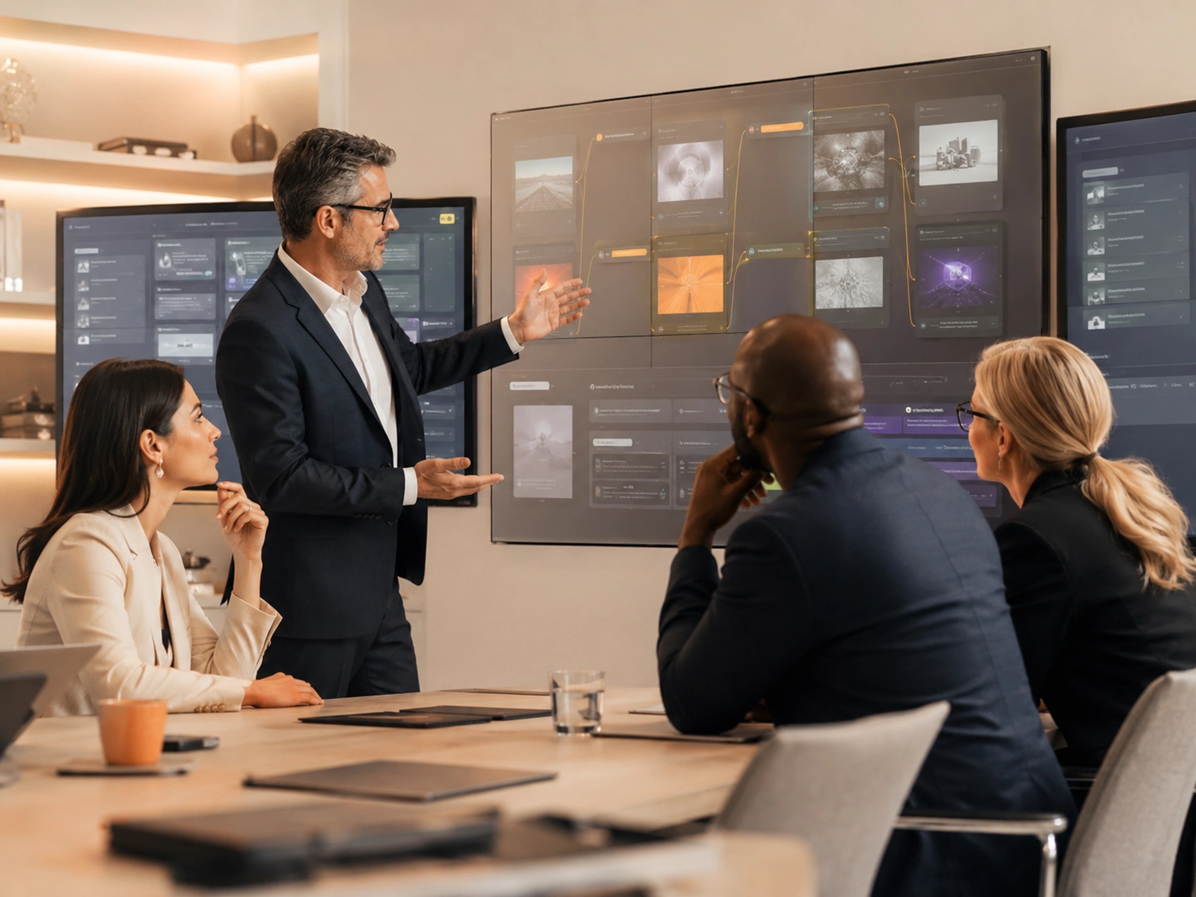 Design and Build the System visual for AI Consulting showing controlled workflow design and accountable delivery |Flashyminds