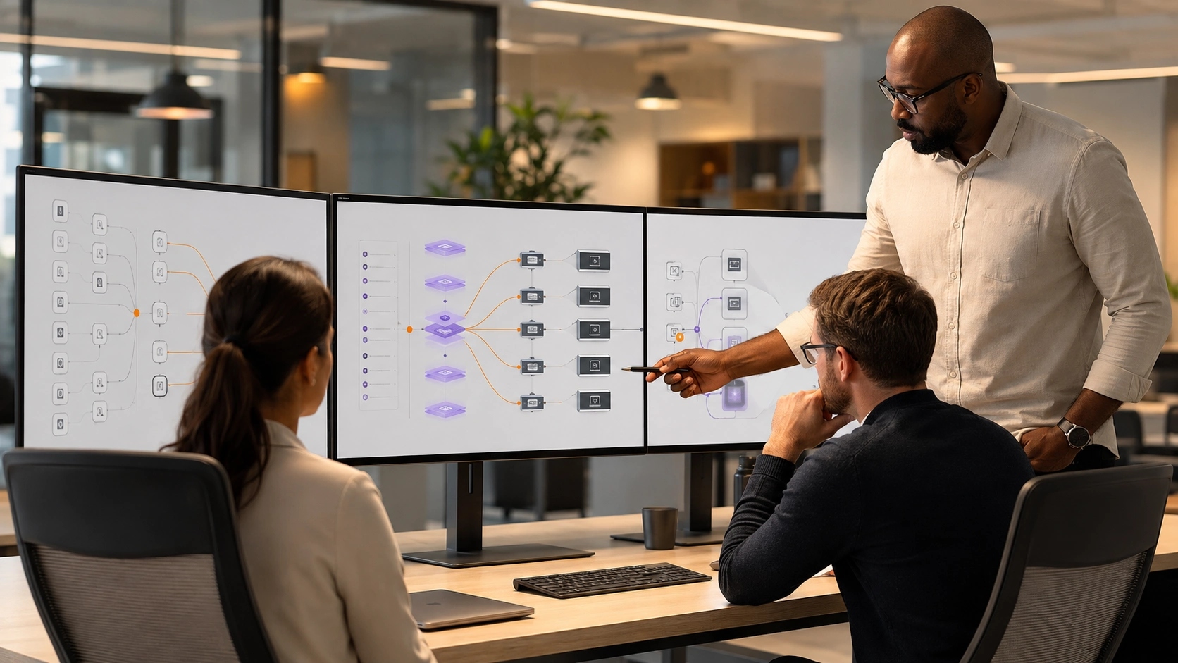 Design Data, Control and Exceptions visual for Data Analytics showing data, decisions, safeguards and responsible operation | Flashyminds
