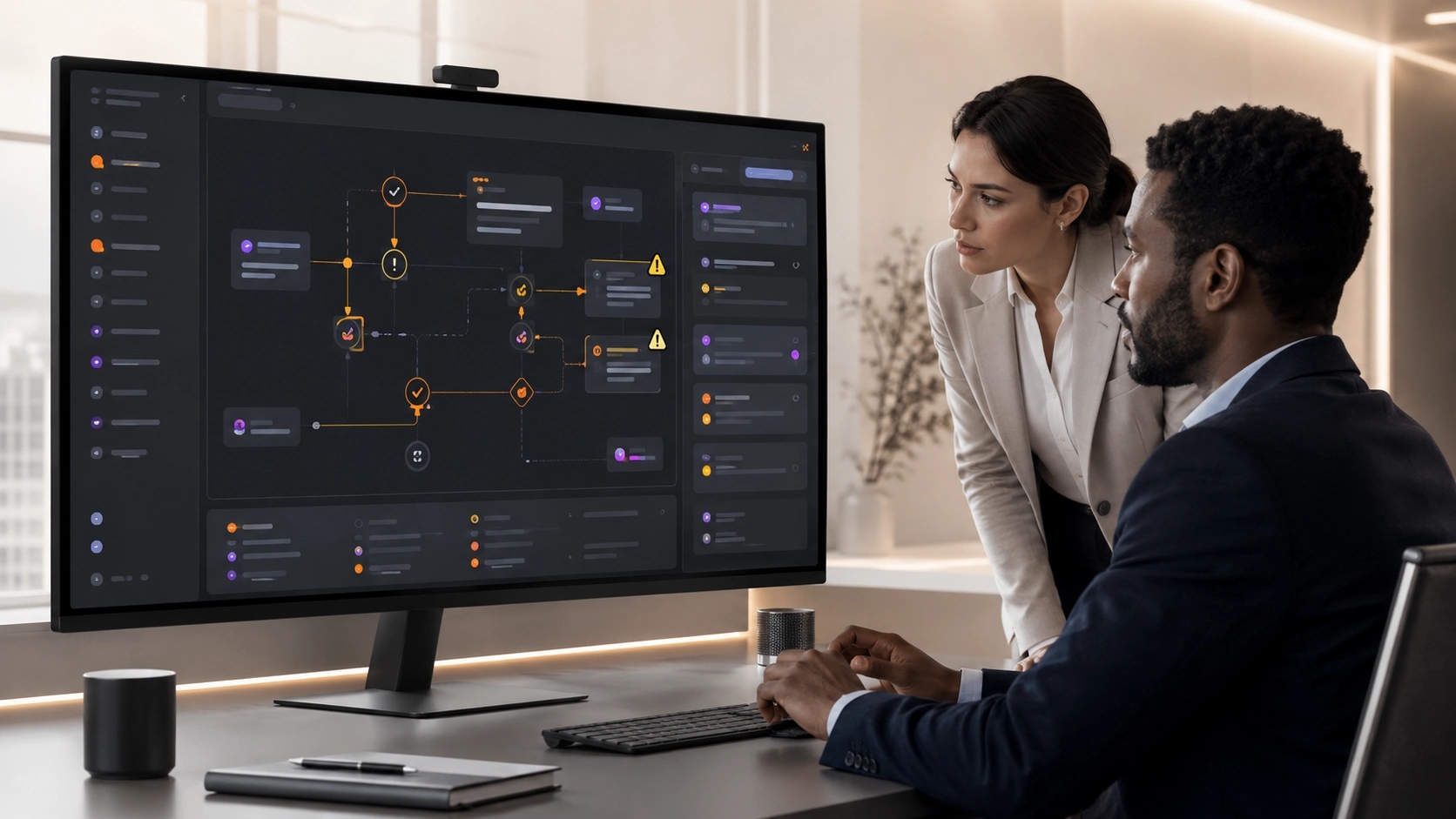 Start With Work and Evidence visual for Digital Transformation showing data, decisions, safeguards and responsible operation | Flashyminds