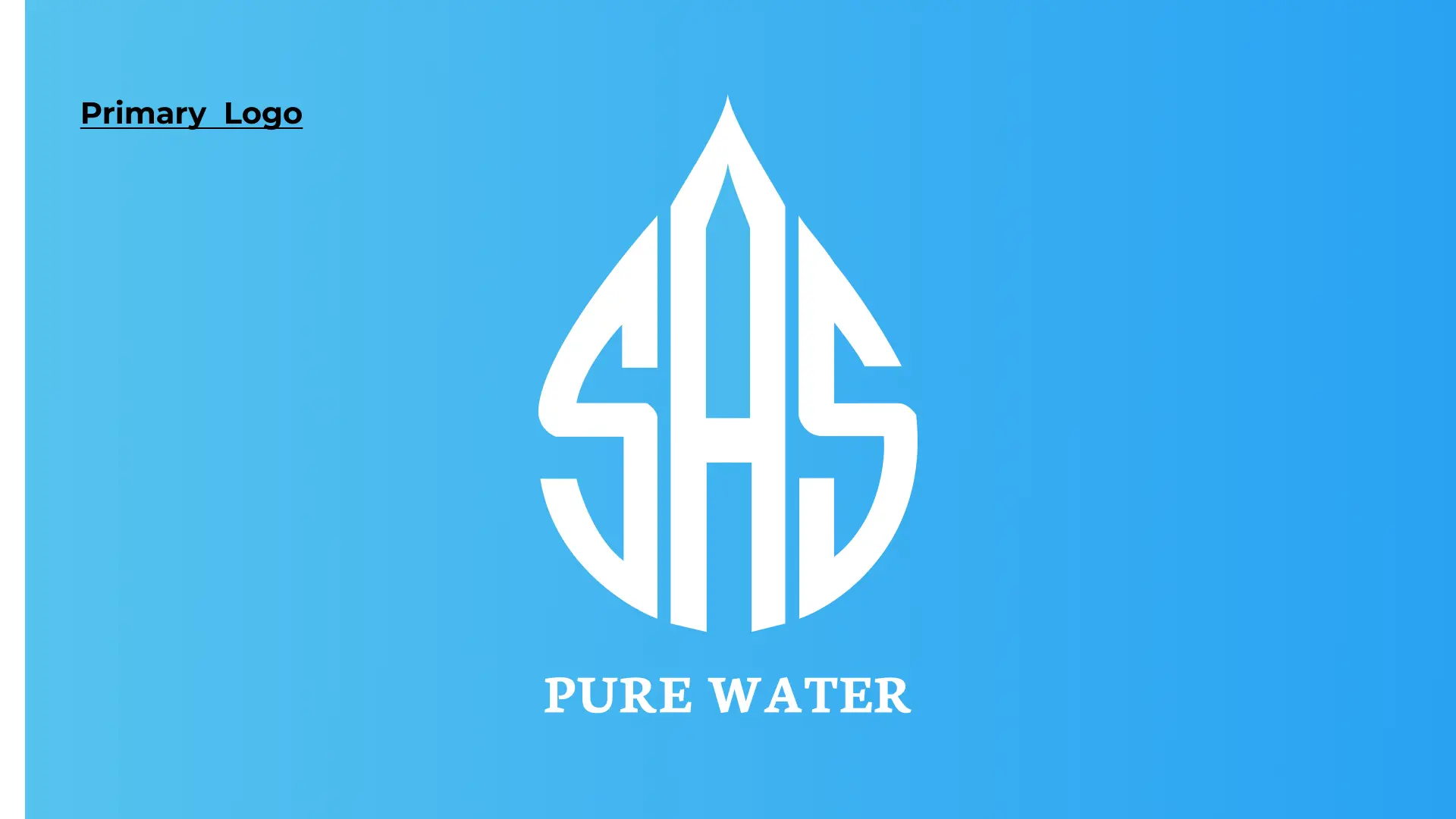 SAS Pure Water Branding by Flashyminds