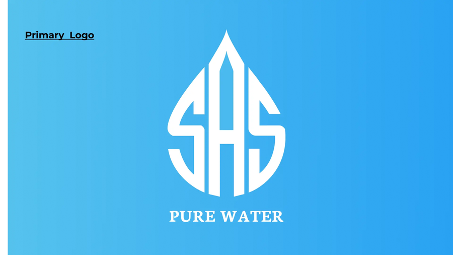 SAS Pure Water Branding by Flashyminds