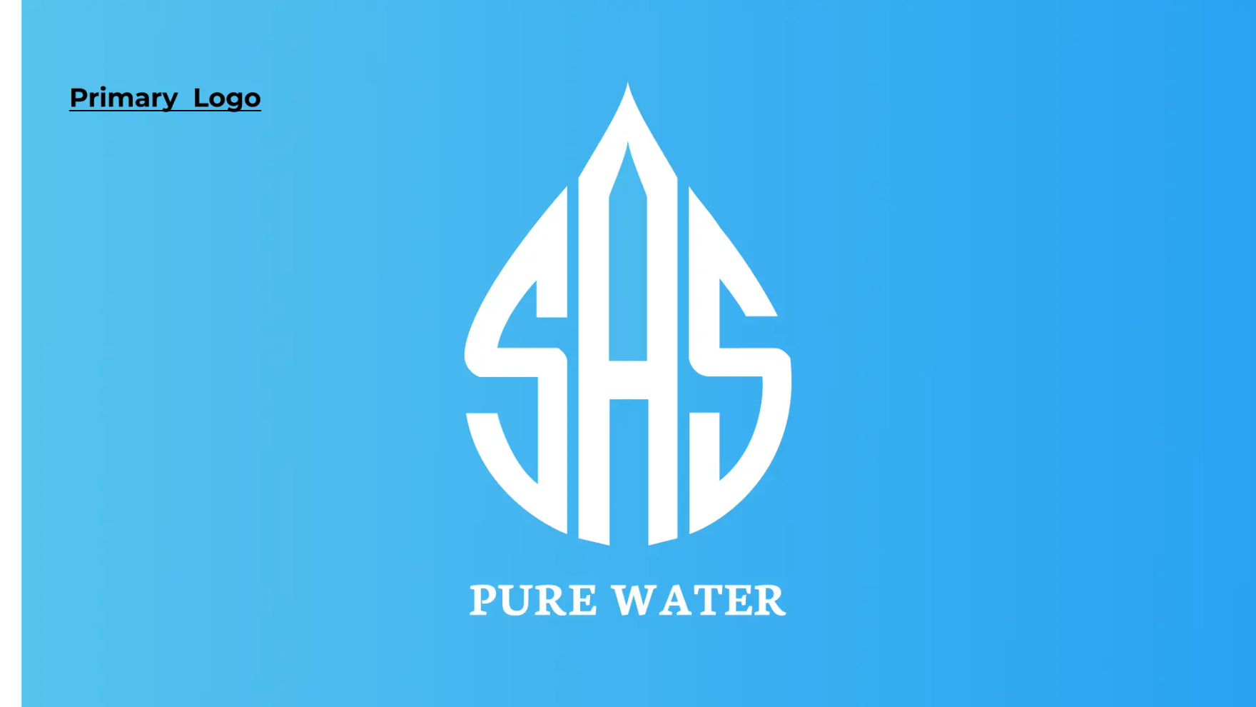 SAS Pure Water Branding by Flashyminds