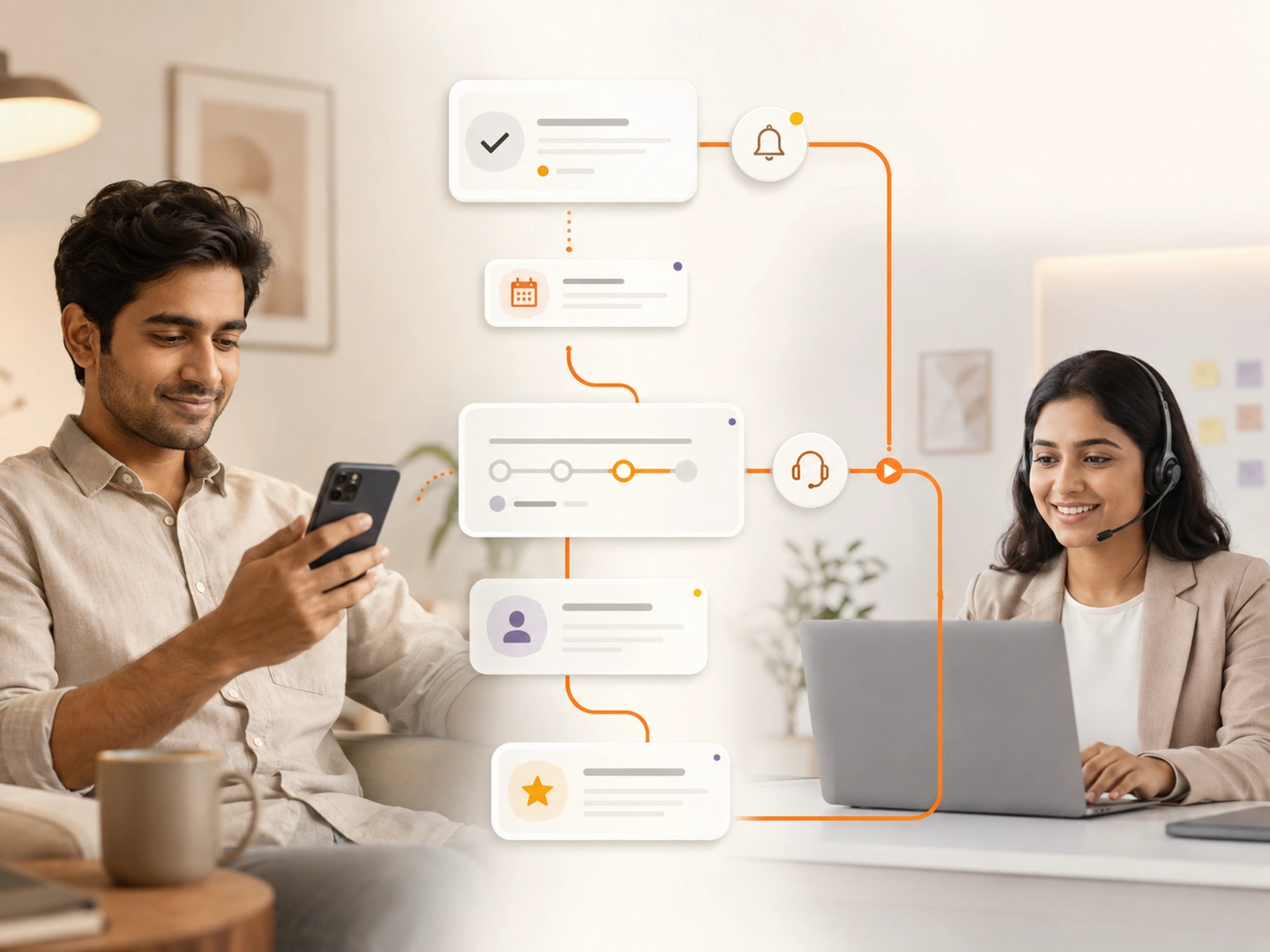 Move From Quote to Account visual showing shipment lanes, cargo units, account workflows and exception visibility | Flashyminds