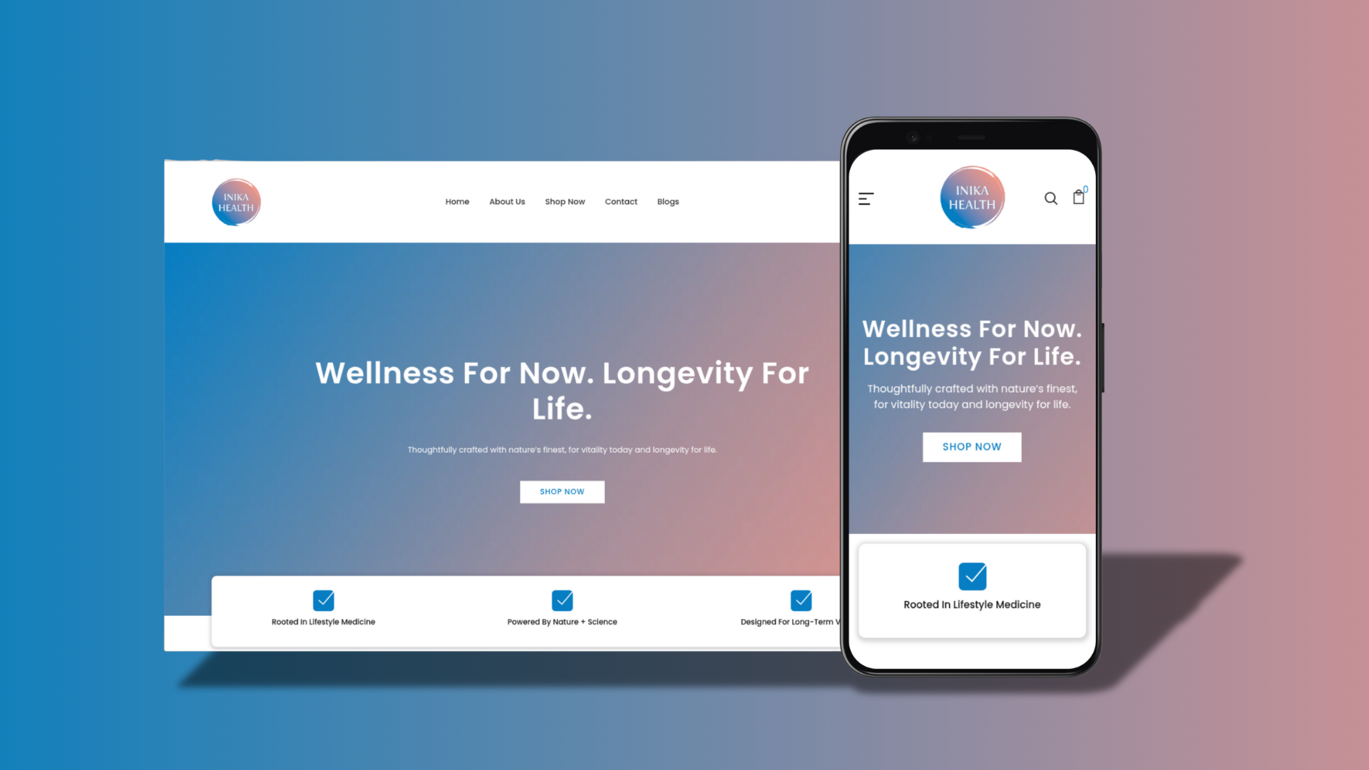 Inika Health Ecommerce Store