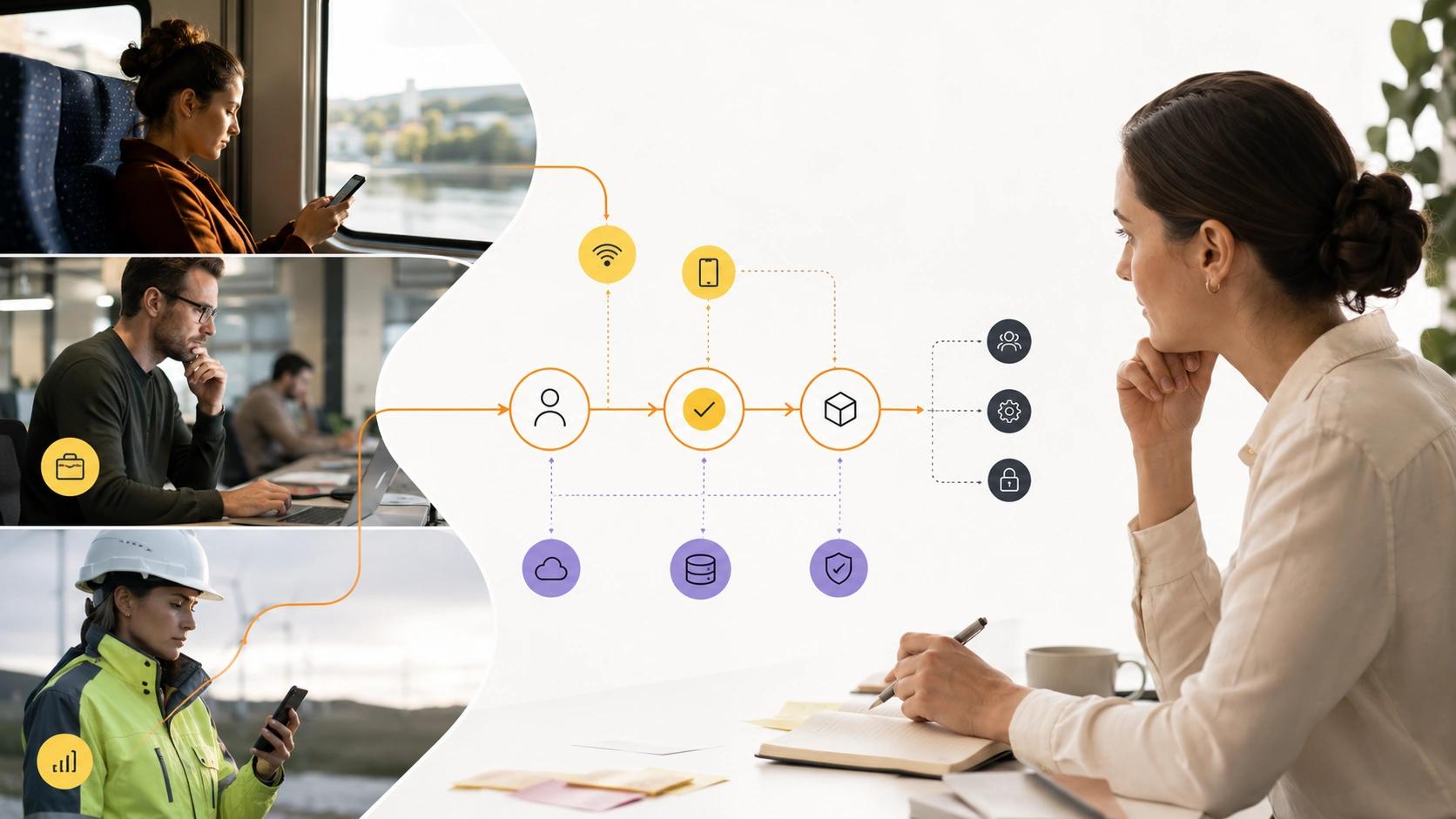Design for Apple Behaviour visual showing native Apple interface system showing navigation, gestures, feedback and accessibility states | Flashyminds