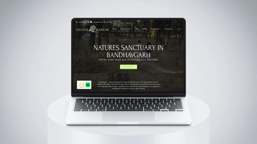Atulya Kanchi Camps Website by Flashyminds