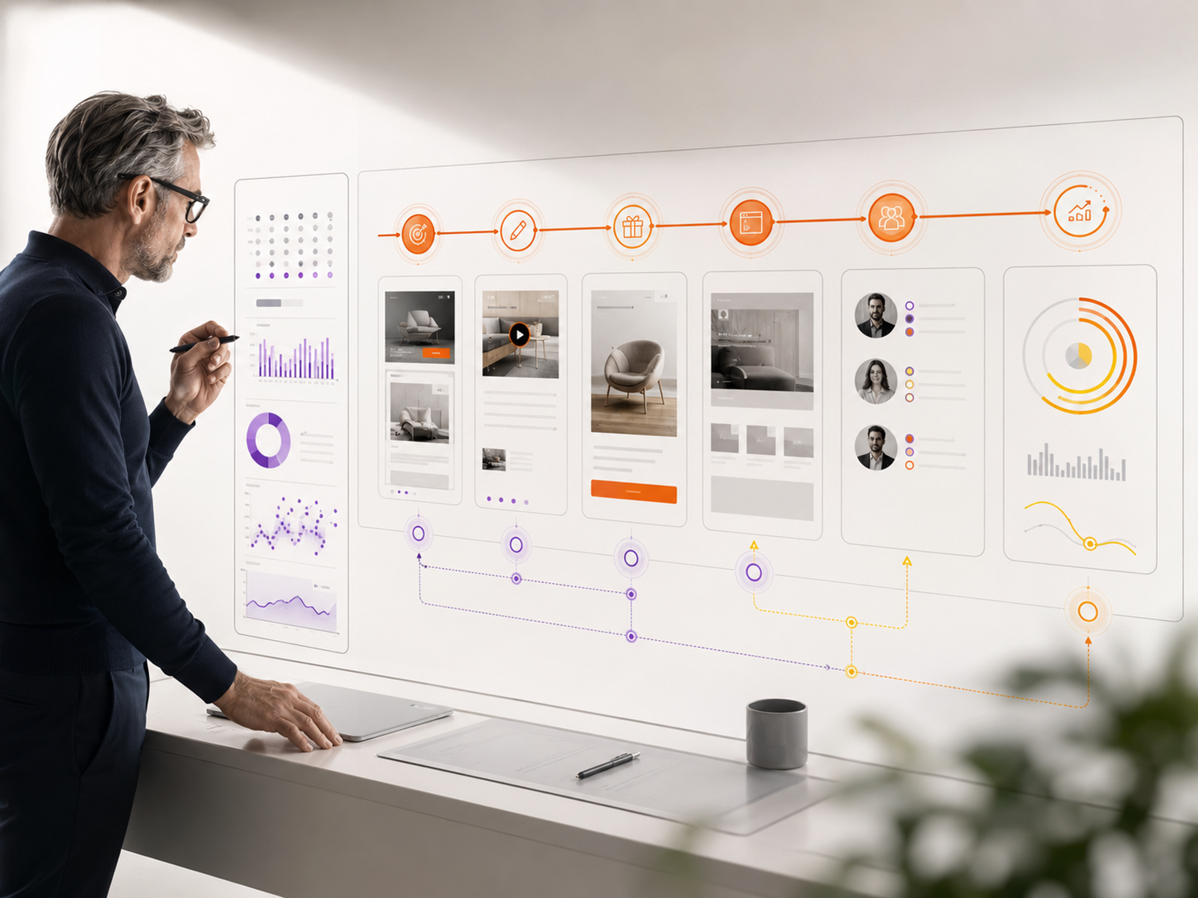 Paid media channels connected with creative, conversion paths and commercial outcomes