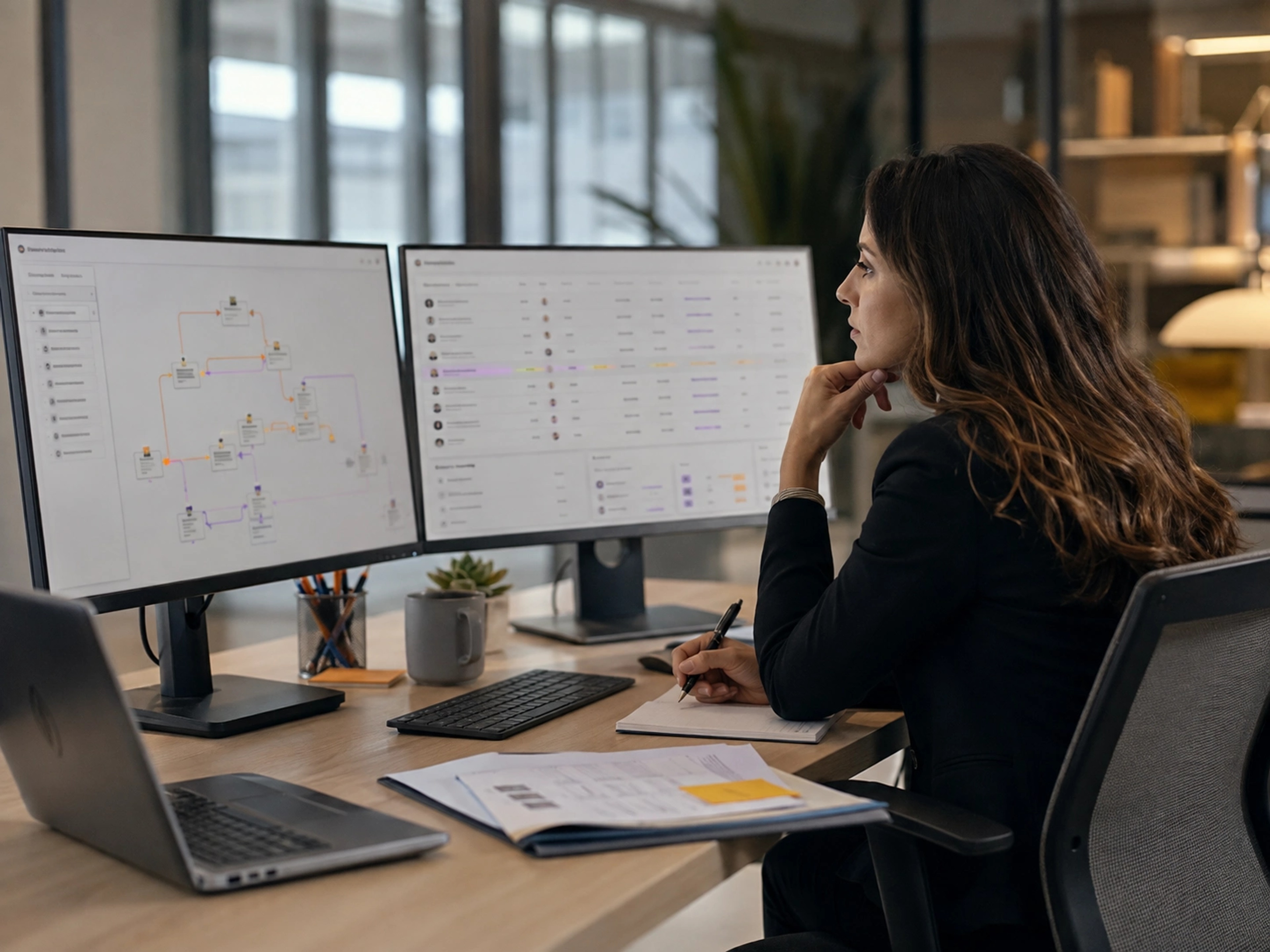 Map the Priority and Baseline visual for Digital Transformation showing controlled workflow design and accountable delivery | Flashyminds