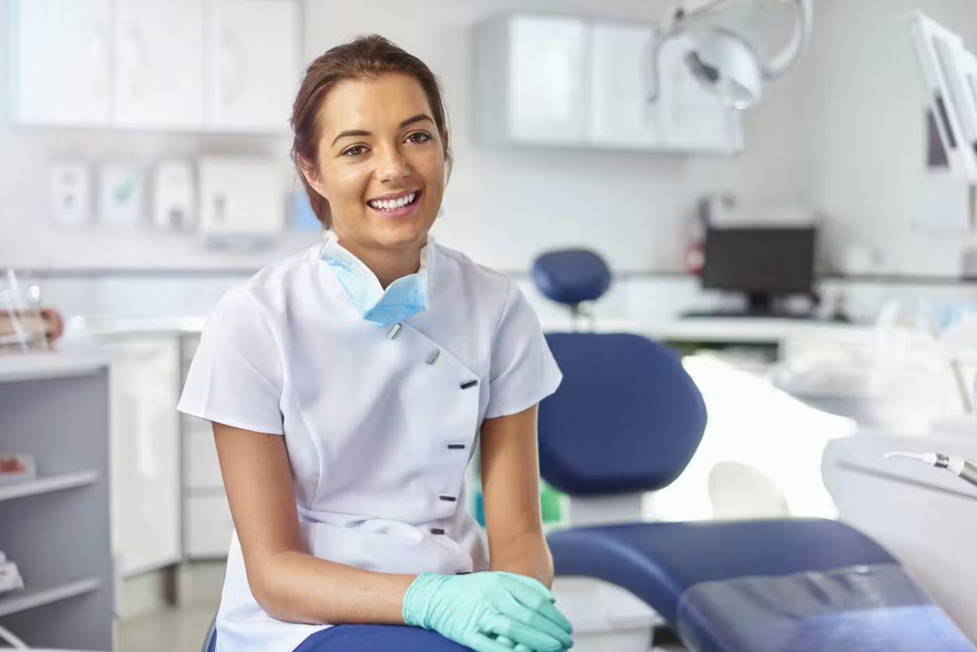 Female Dental Nurse In Surgery I Stock 506710434