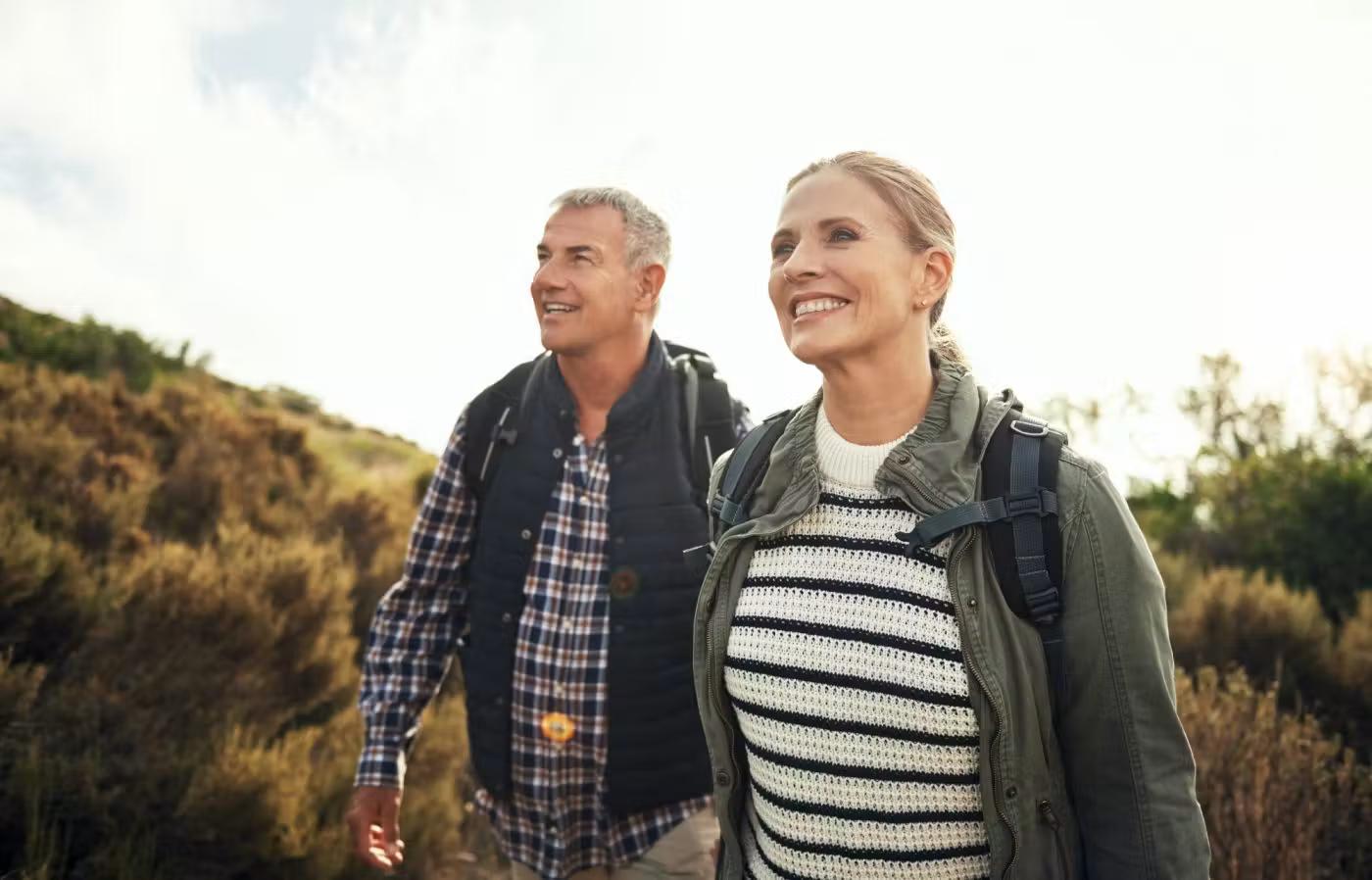 Older Couple Outdoor Walking I Stock 1142166550