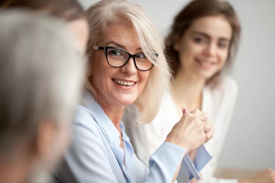 Image of a woman smiling