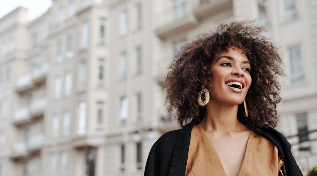 Image of a woman smiling