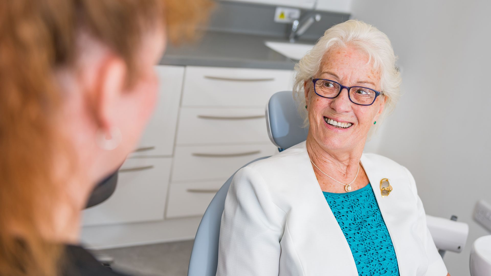 Patient with clinician