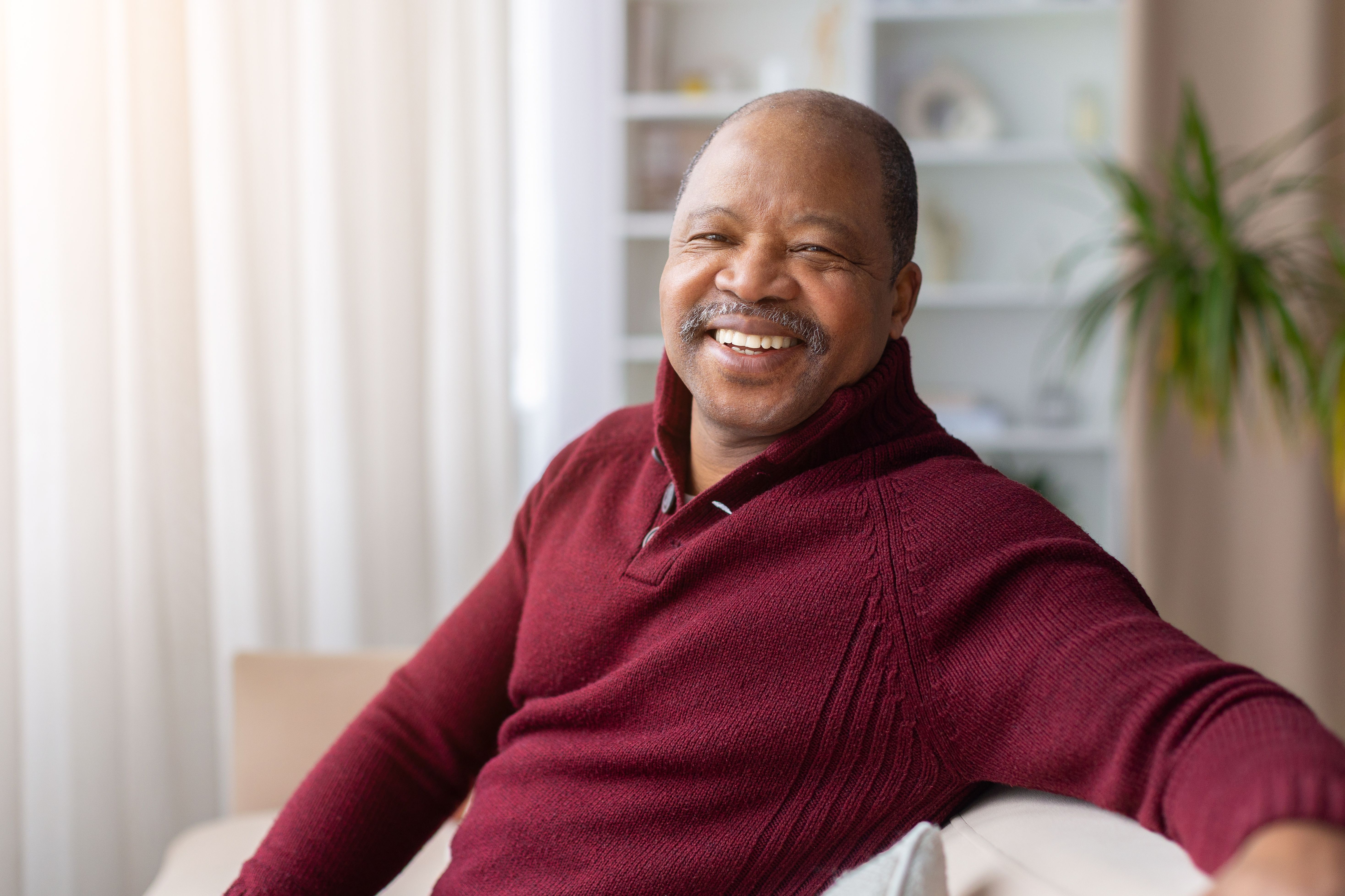 elderly gentleman smiling